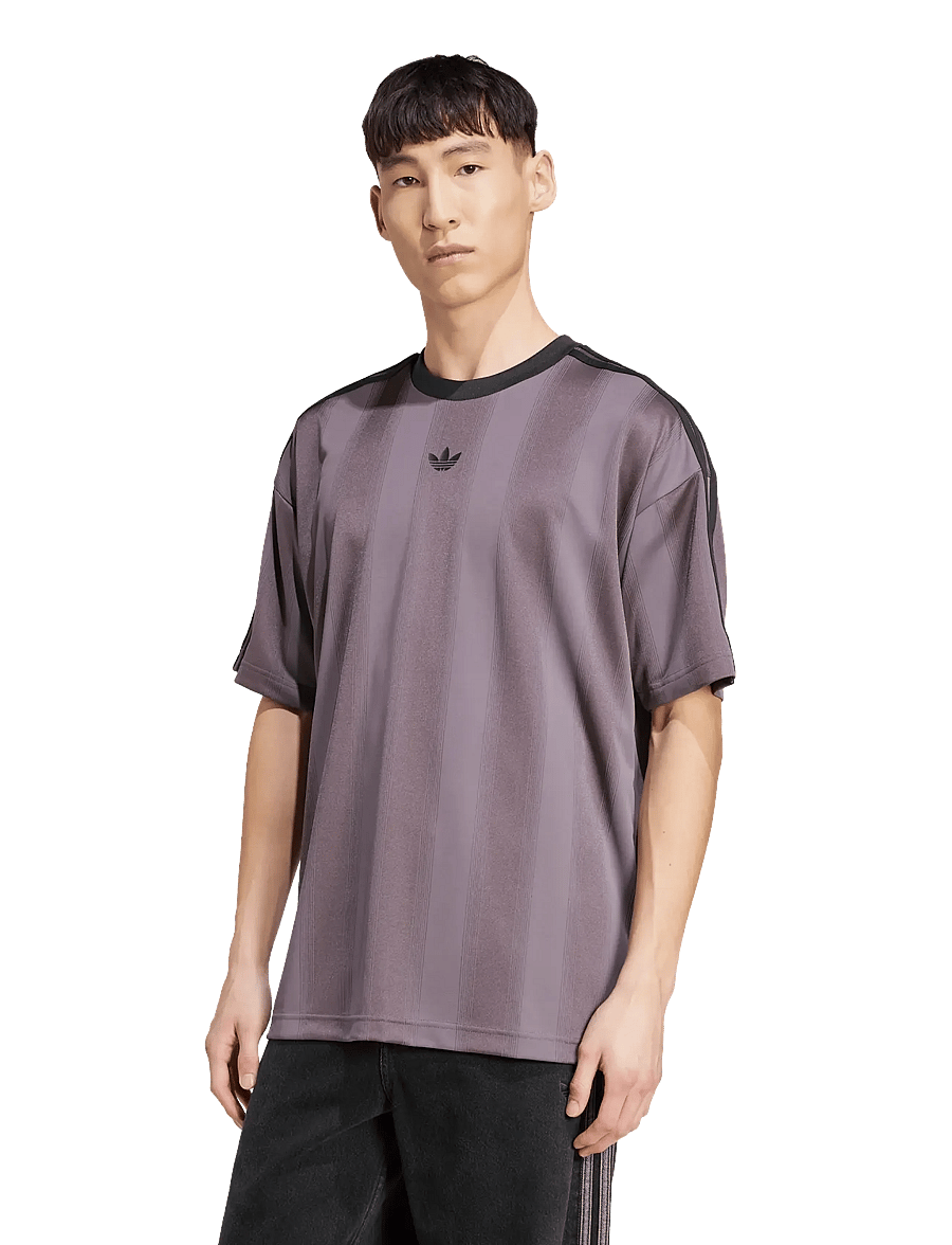 adidas Originals - JACQUARD JERSEY - tops & t-shirts - grestr/black - 0