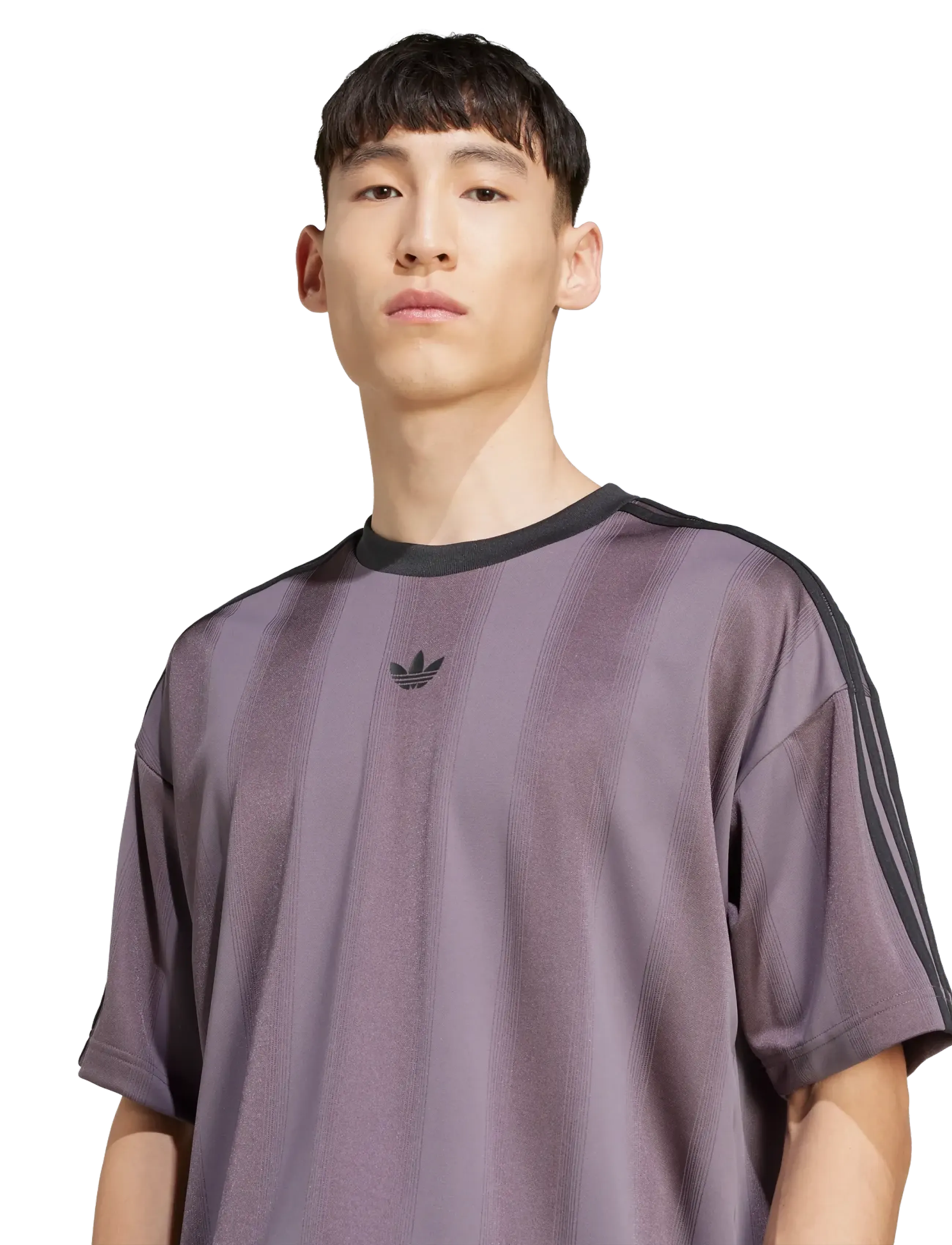 adidas Originals - JACQUARD JERSEY - tops & t-shirts - grestr/black - 4