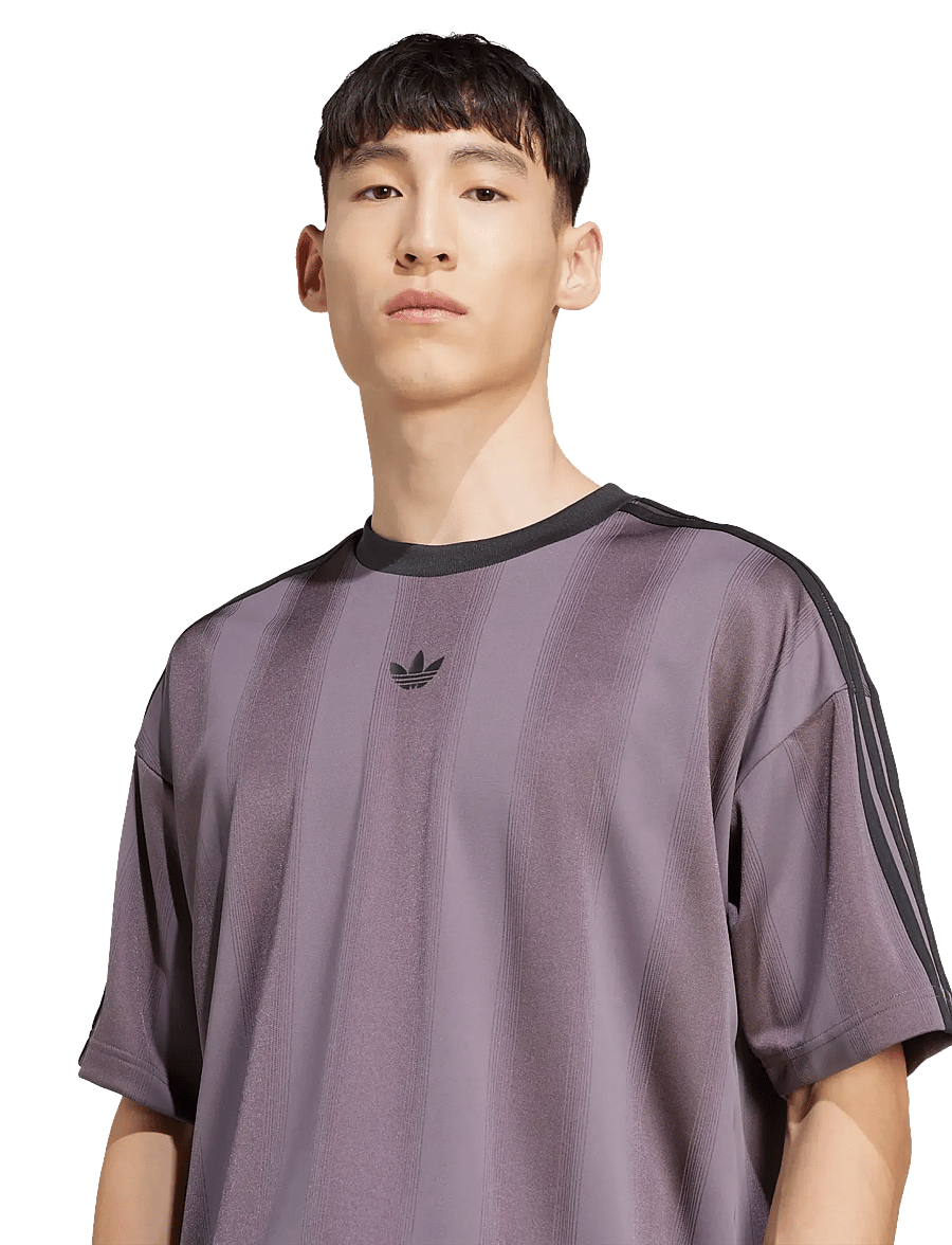 adidas Originals - JACQUARD JERSEY - tops & t-shirts - grestr/black - 4