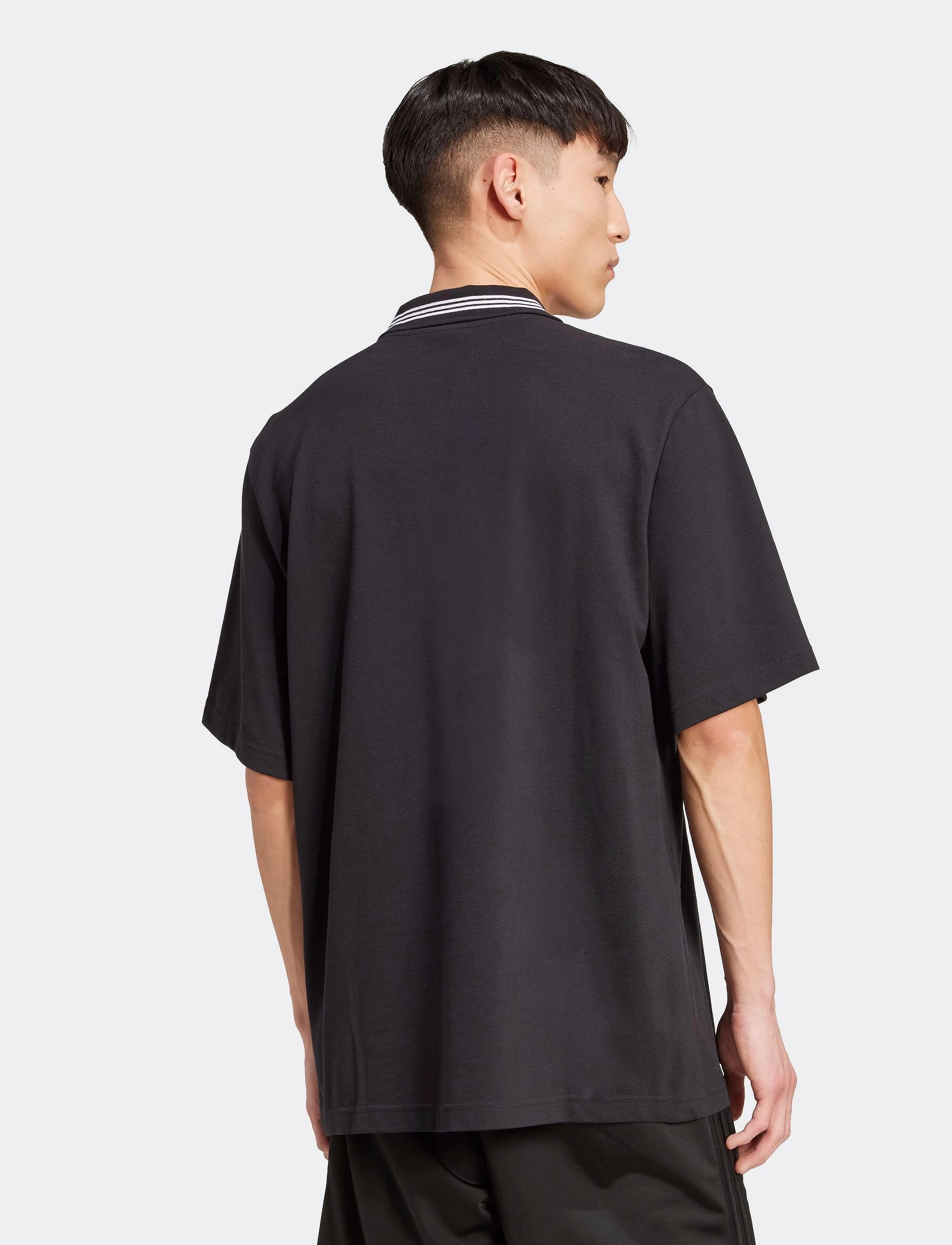 adidas Originals - LOOSE POLO - polo's - black/white - 3