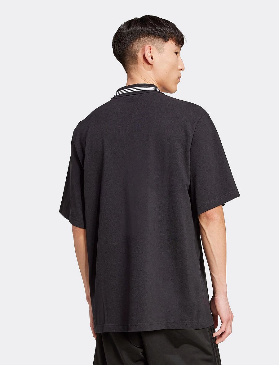 adidas Originals - LOOSE POLO - polo's - black/white - 3