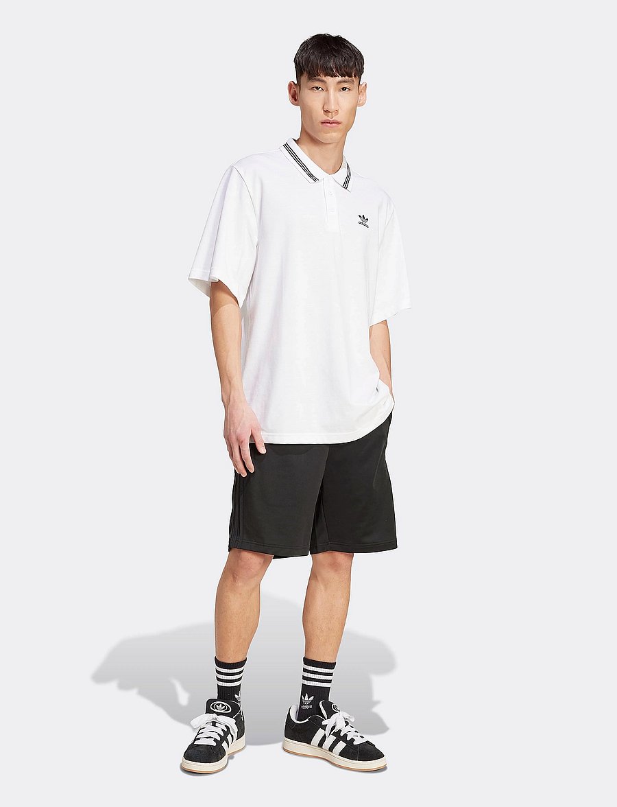 adidas Originals - LOOSE POLO - toppe & t-shirts - white/black - 0