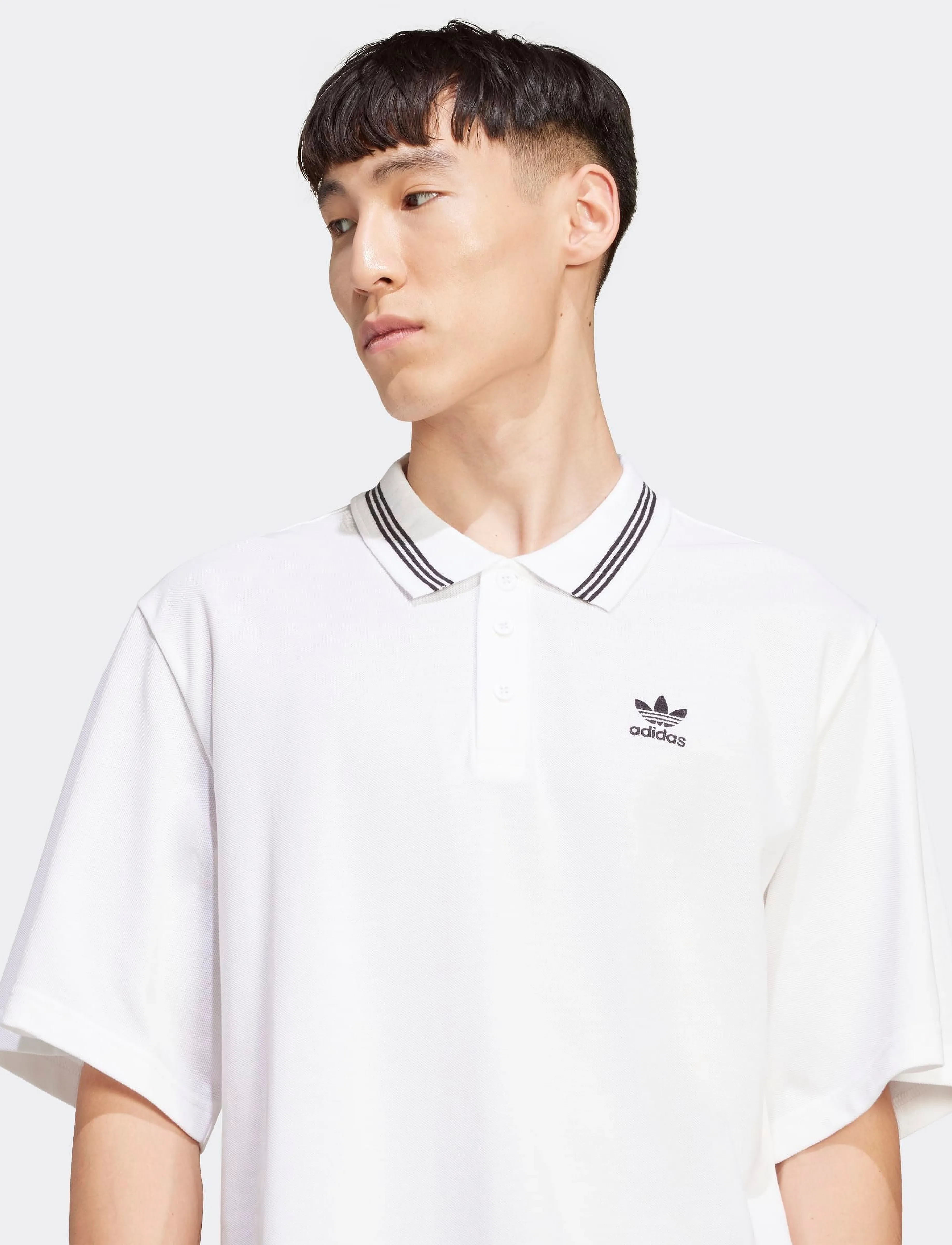 adidas Originals - LOOSE POLO - tops & t-shirts - white/black - 4