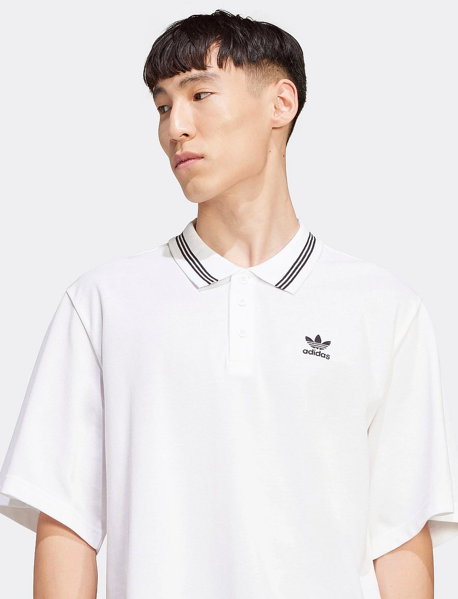 adidas Originals - LOOSE POLO - tops & t-shirts - white/black - 4