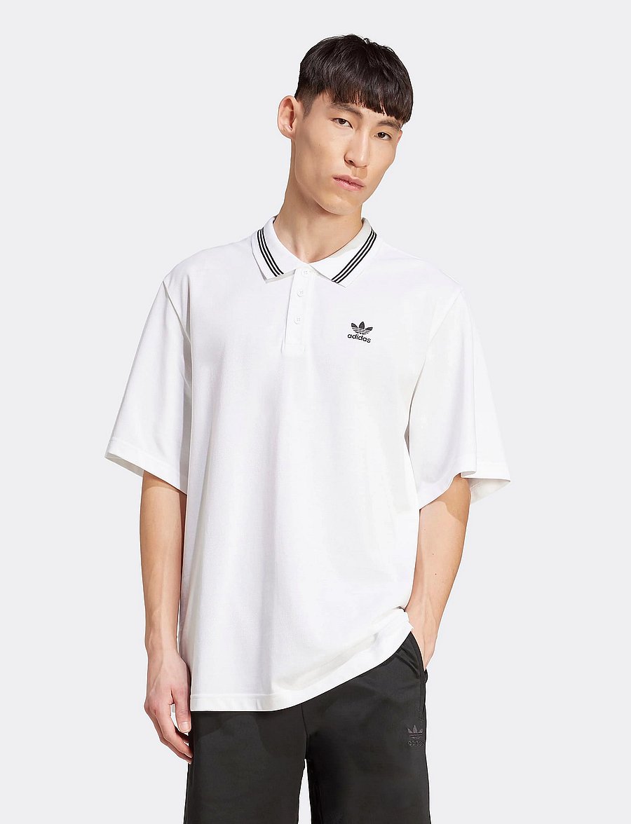 adidas Originals - LOOSE POLO - toppe & t-shirts - white/black - 5