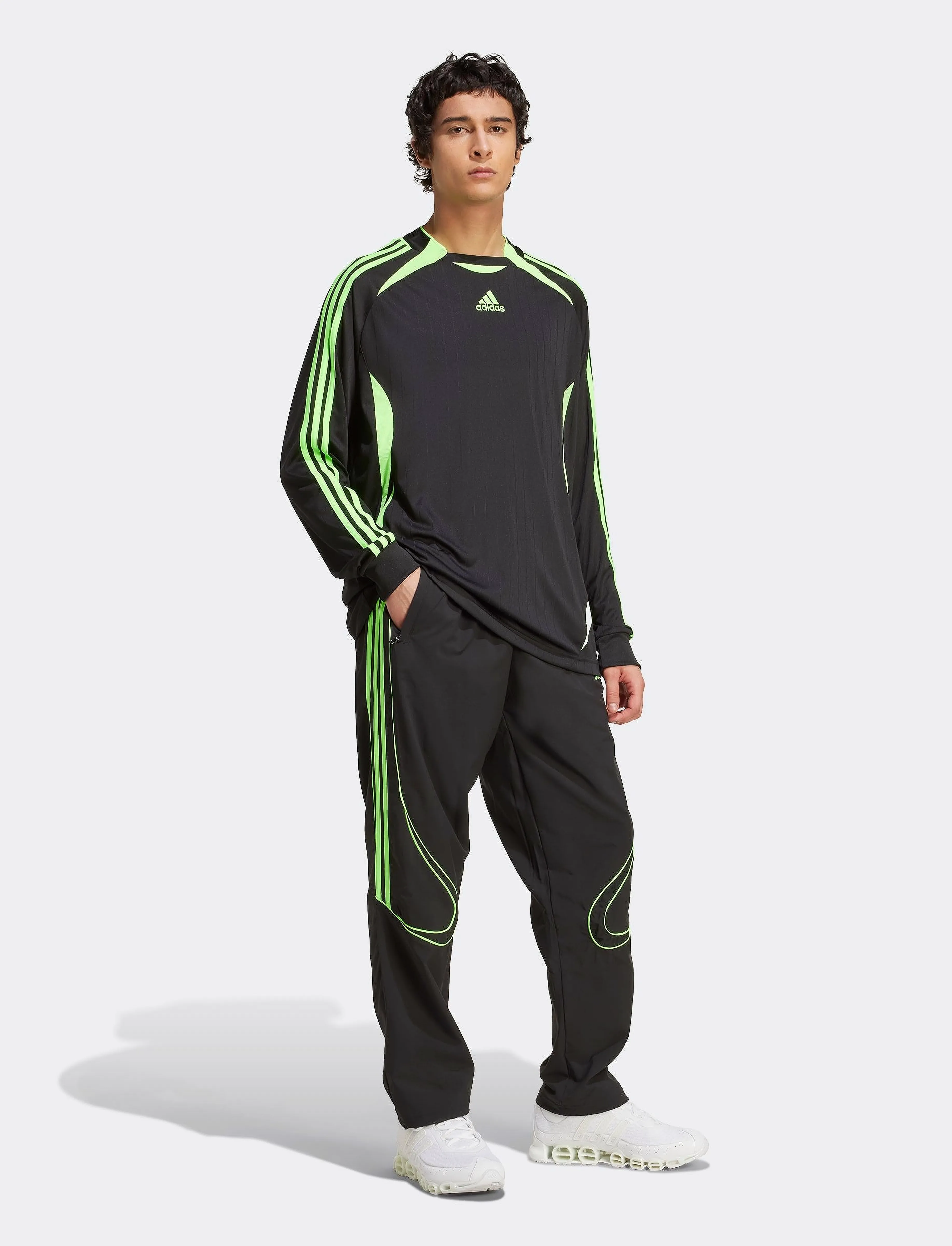 adidas Originals Teamgeist Ls, Langærmet Træningstop, Sort, Str: M