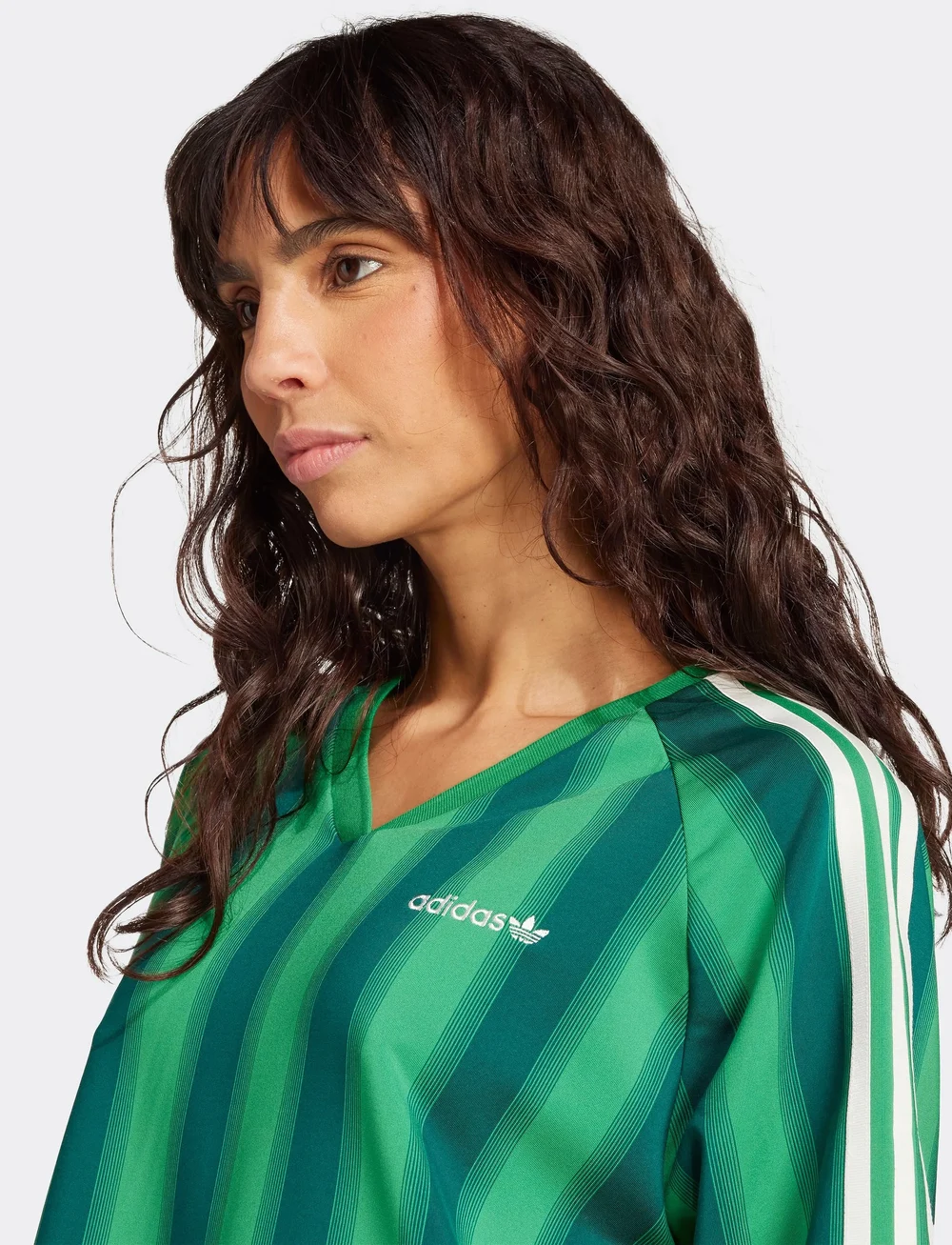 adidas Originals - LINEAR TEE - jalgpallisärgid - green - 3