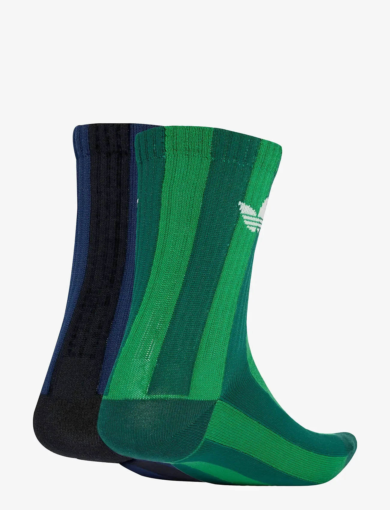 adidas Originals - STRIPED CR S 2P - sportstrømper - green/aurivy/owhite - 1