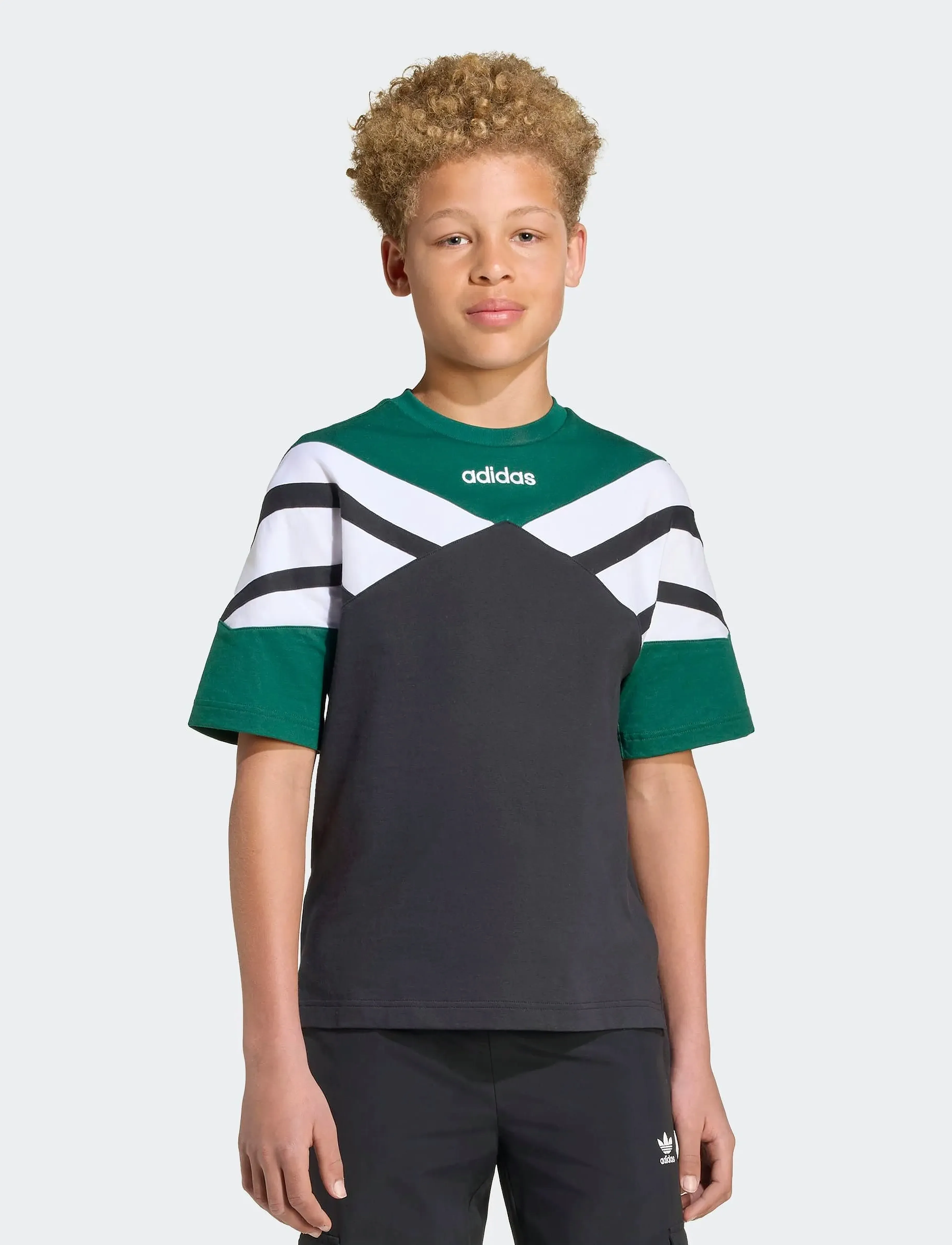 adidas Originals - TEE - sporta topi - black/cgreen - 0