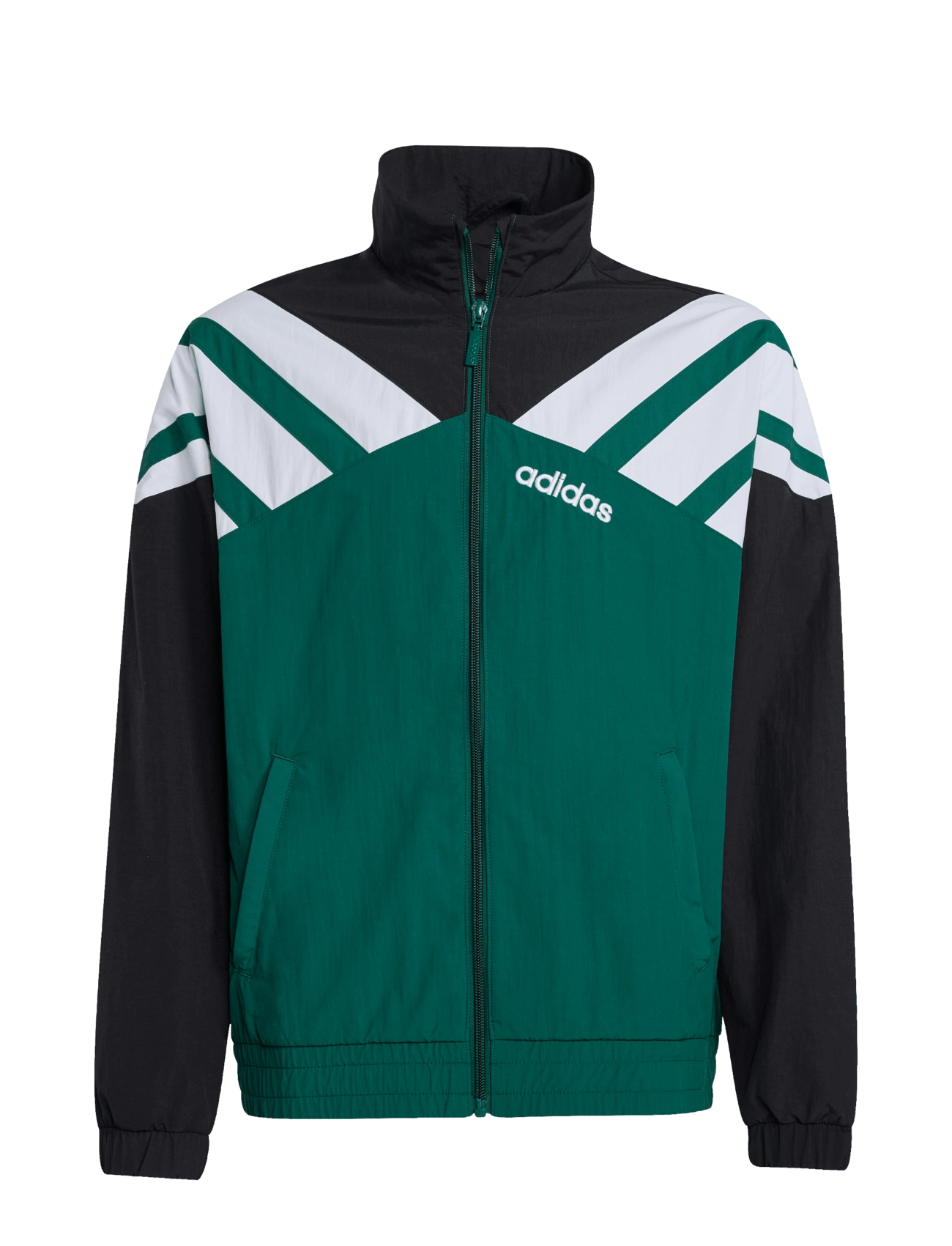 adidas Originals TRACK TOP - Overdele - BLACK/CGREEN / black