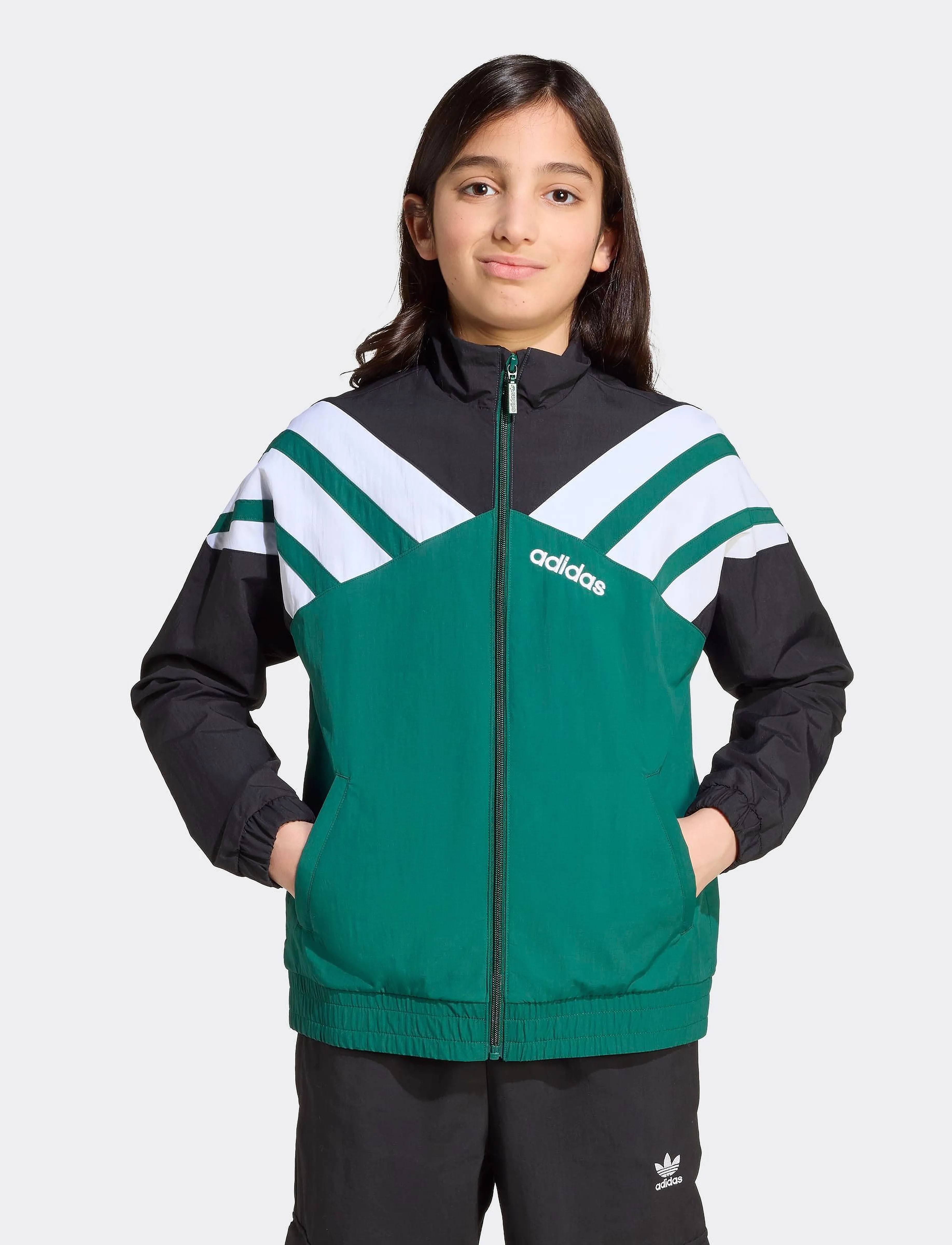 adidas Originals TRACK TOP - Dressipluusid ja Kapuutsiga dressipluusid - BLACK/CGREEN / black