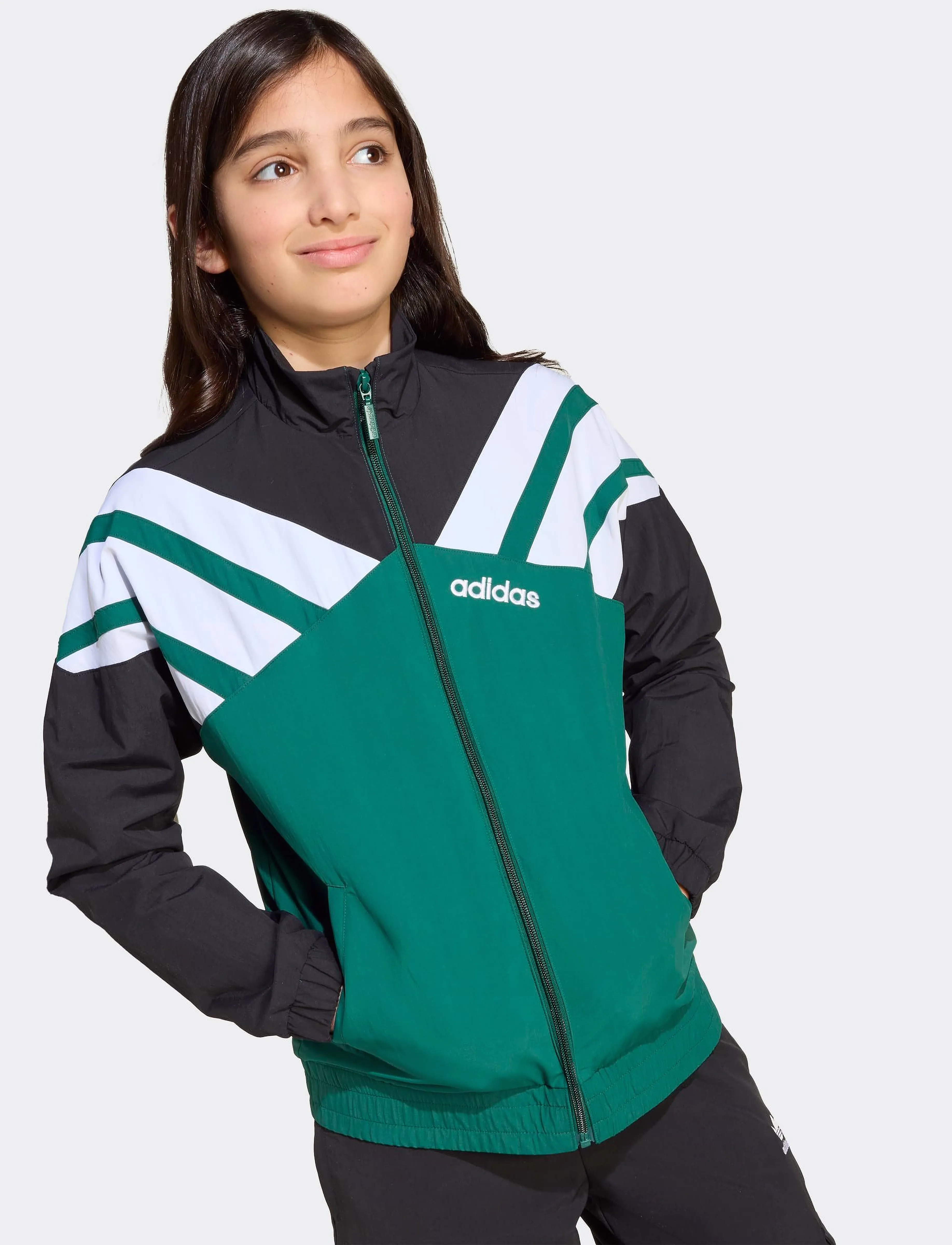 adidas Originals - TRACK TOP - sweatshirts - black/cgreen - 4