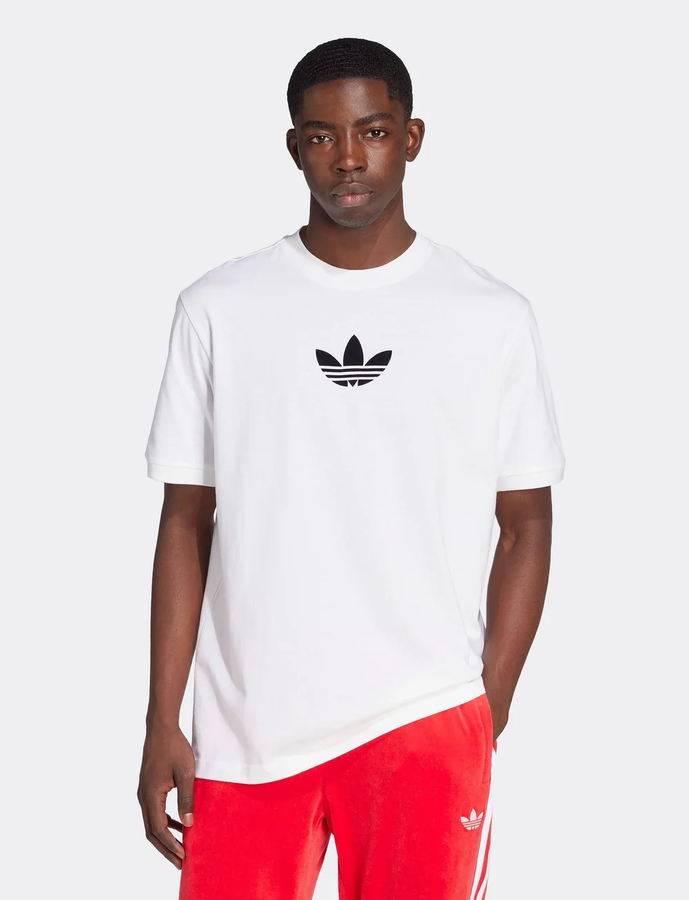 adidas Originals - Oversize tee - tops & t-shirts - white/black - 0