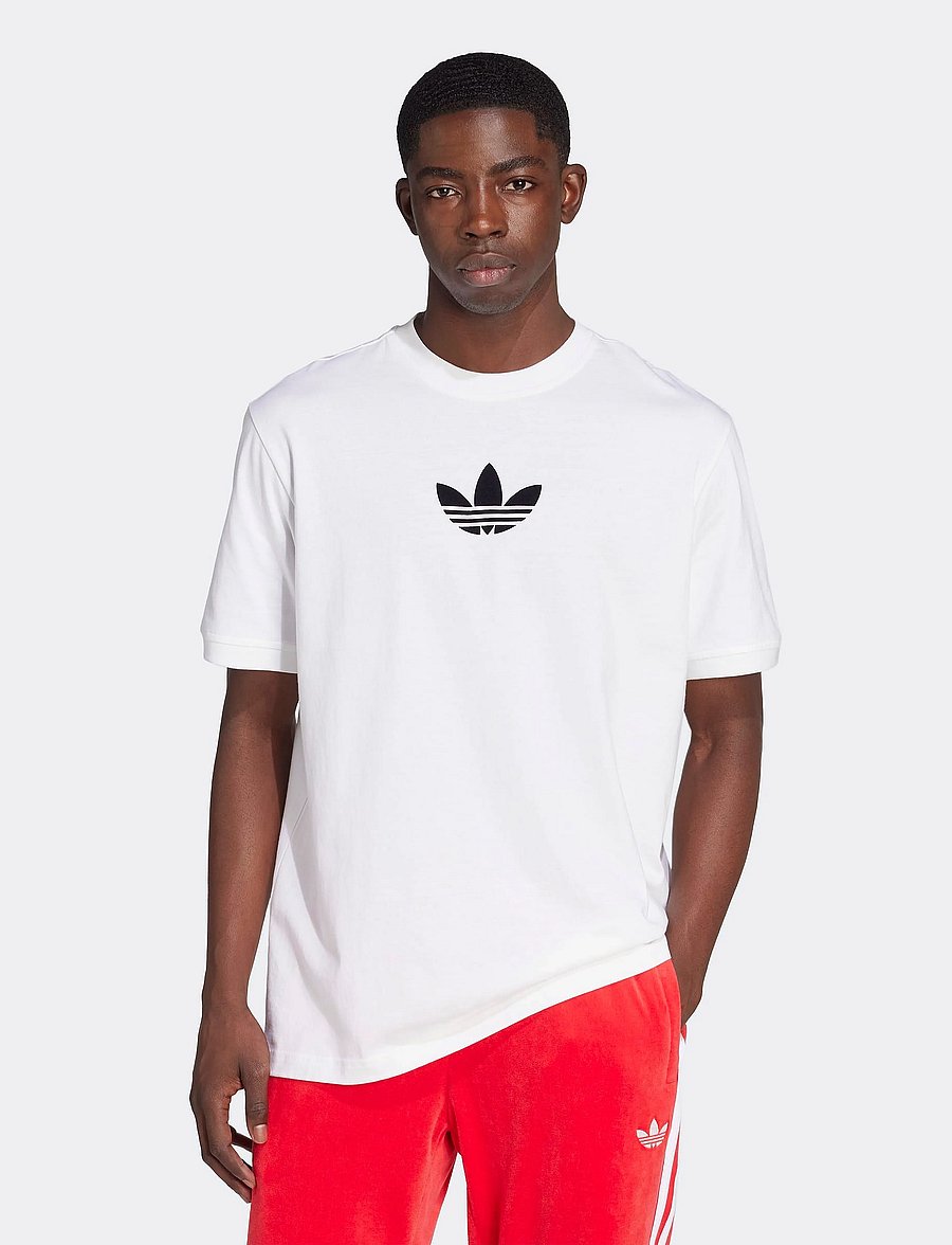 adidas Originals - Oversize tee - t-shirts - white/black - 0