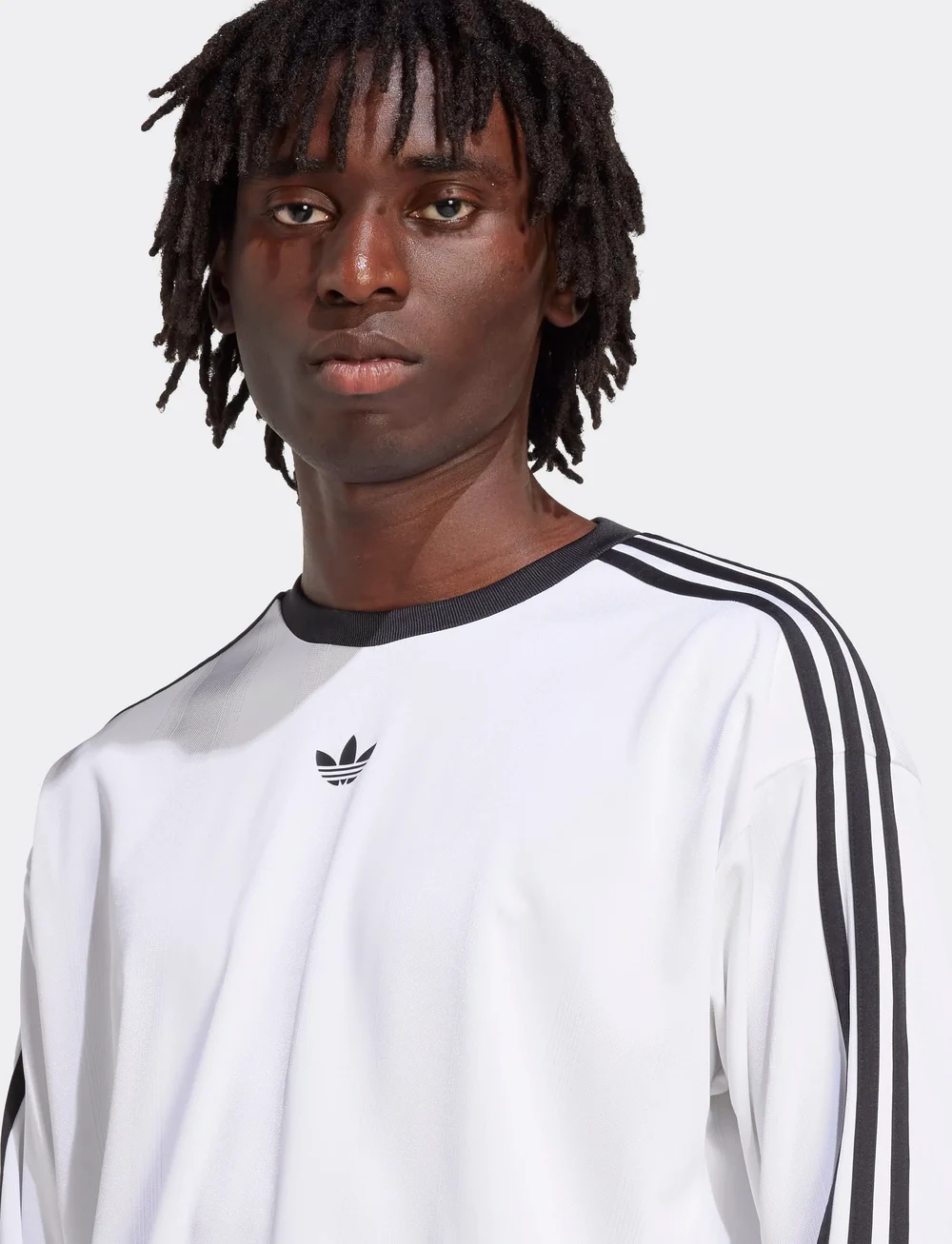 adidas Originals - JACQ JERSEY LS - oberteile & t-shirts - white/black - 3