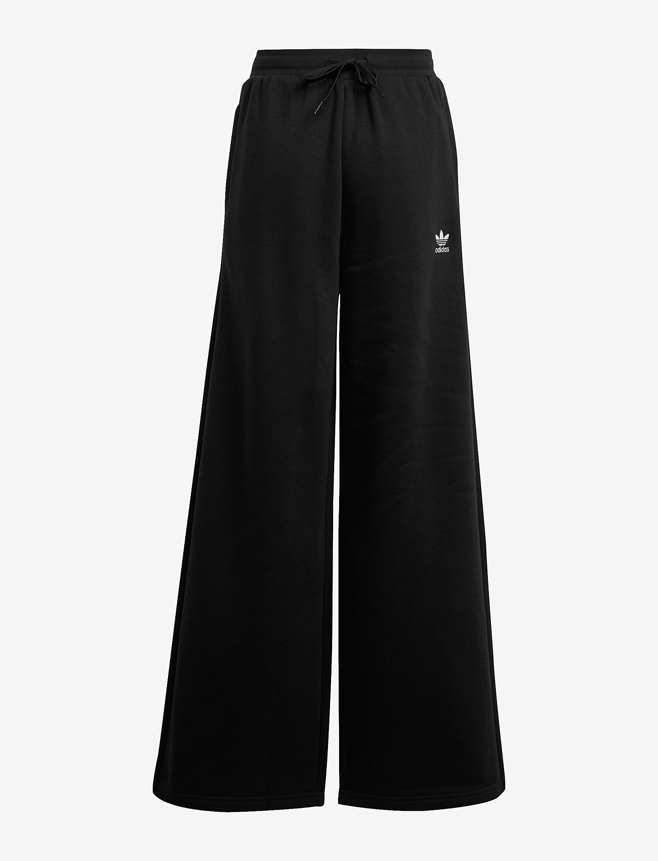 adidas Originals - WIDE LEG PANTS - sweatpants - black/white - 1