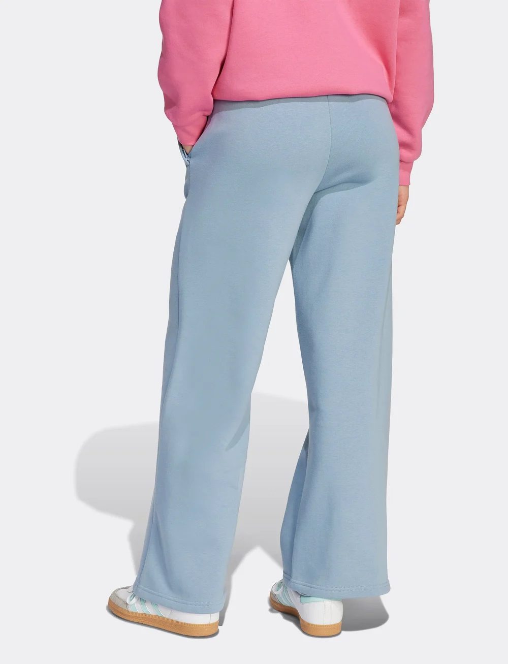 adidas Originals - WIDE LEG PANTS - sweatpants - tacblu/white - 2