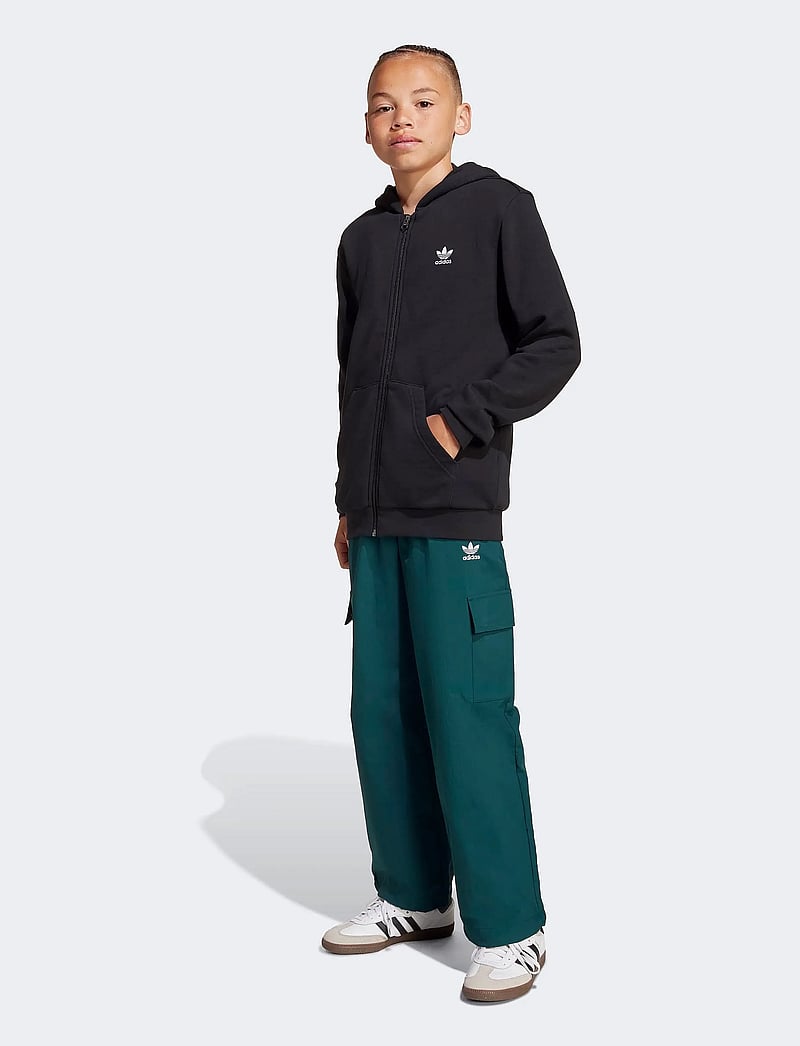 adidas Originals - FULL ZIP HOODIE - džemperi ar kapuci - black/white - 0