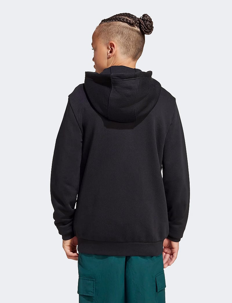 adidas Originals - FULL ZIP HOODIE - džemperi ar kapuci - black/white - 3