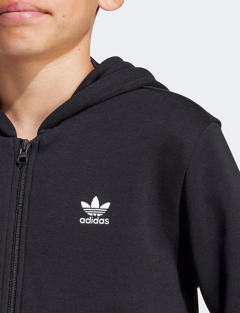 adidas Originals - FULL ZIP HOODIE - džemperi ar kapuci - black/white - 4