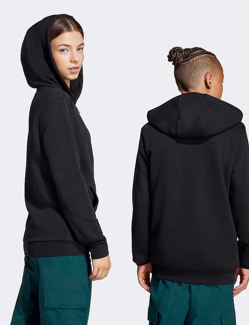 adidas Originals - FULL ZIP HOODIE - džemperi ar kapuci - black/white - 5