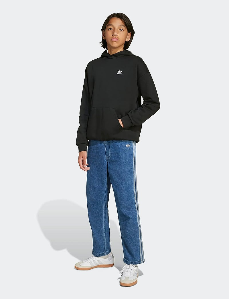 adidas Originals - LOOSE HOODIE FL - džemperi ar kapuci - black/white - 0