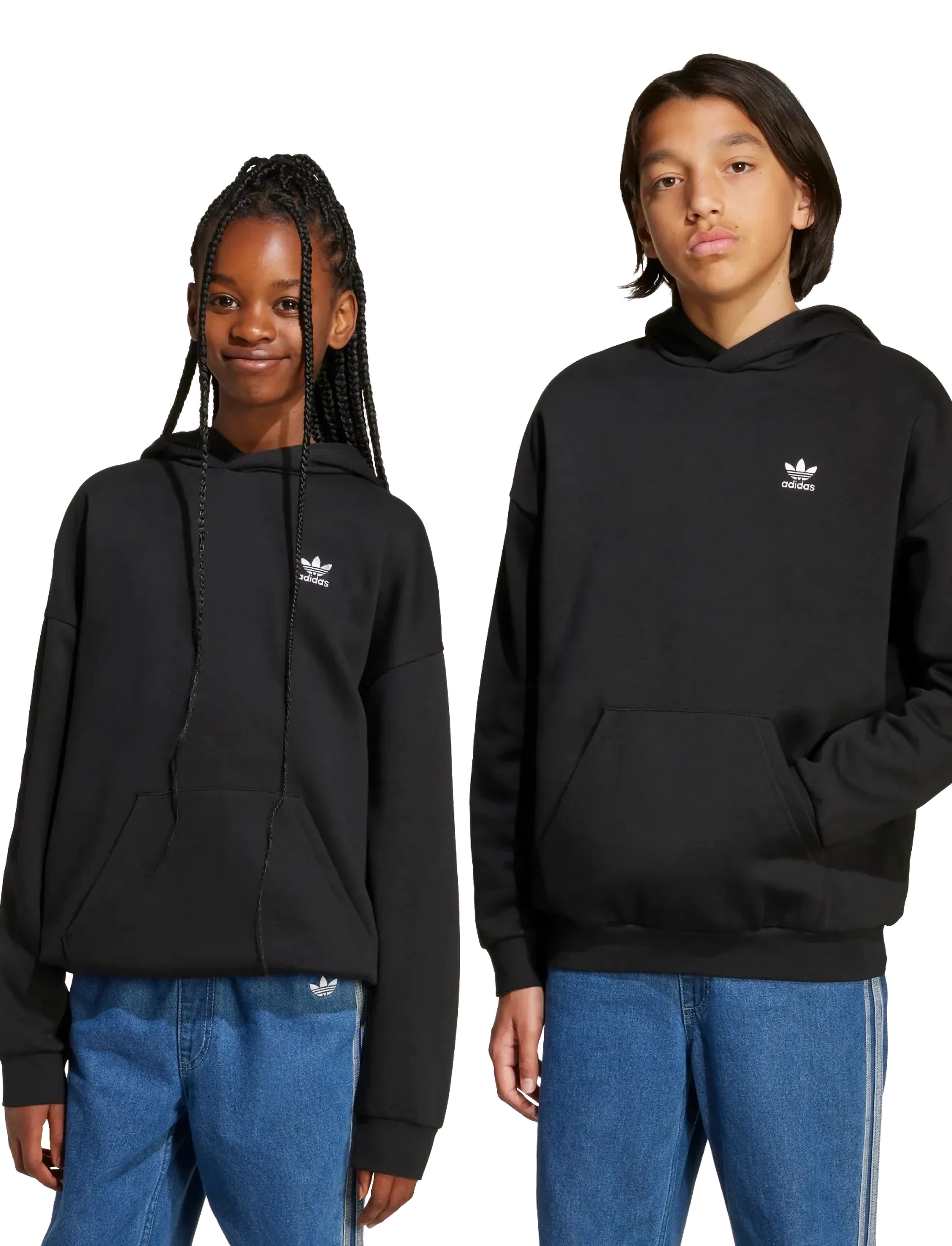 adidas Originals - LOOSE HOODIE FL - pulls a capuche - black/white - 2