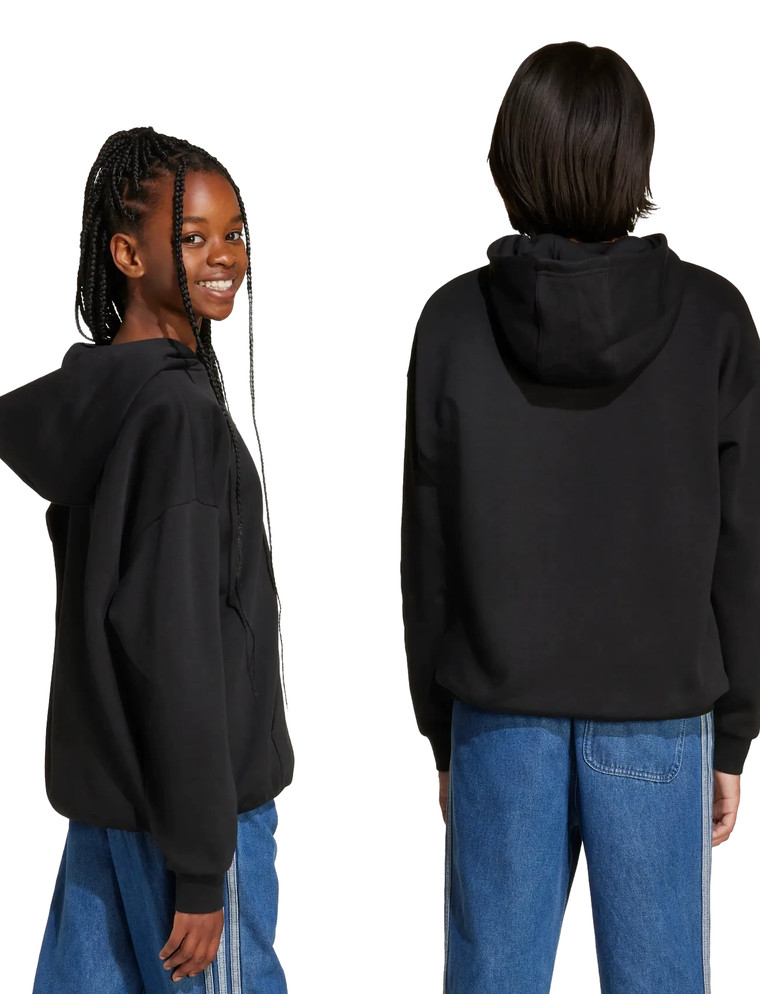 adidas Originals - LOOSE HOODIE FL - pulls a capuche - black/white - 3