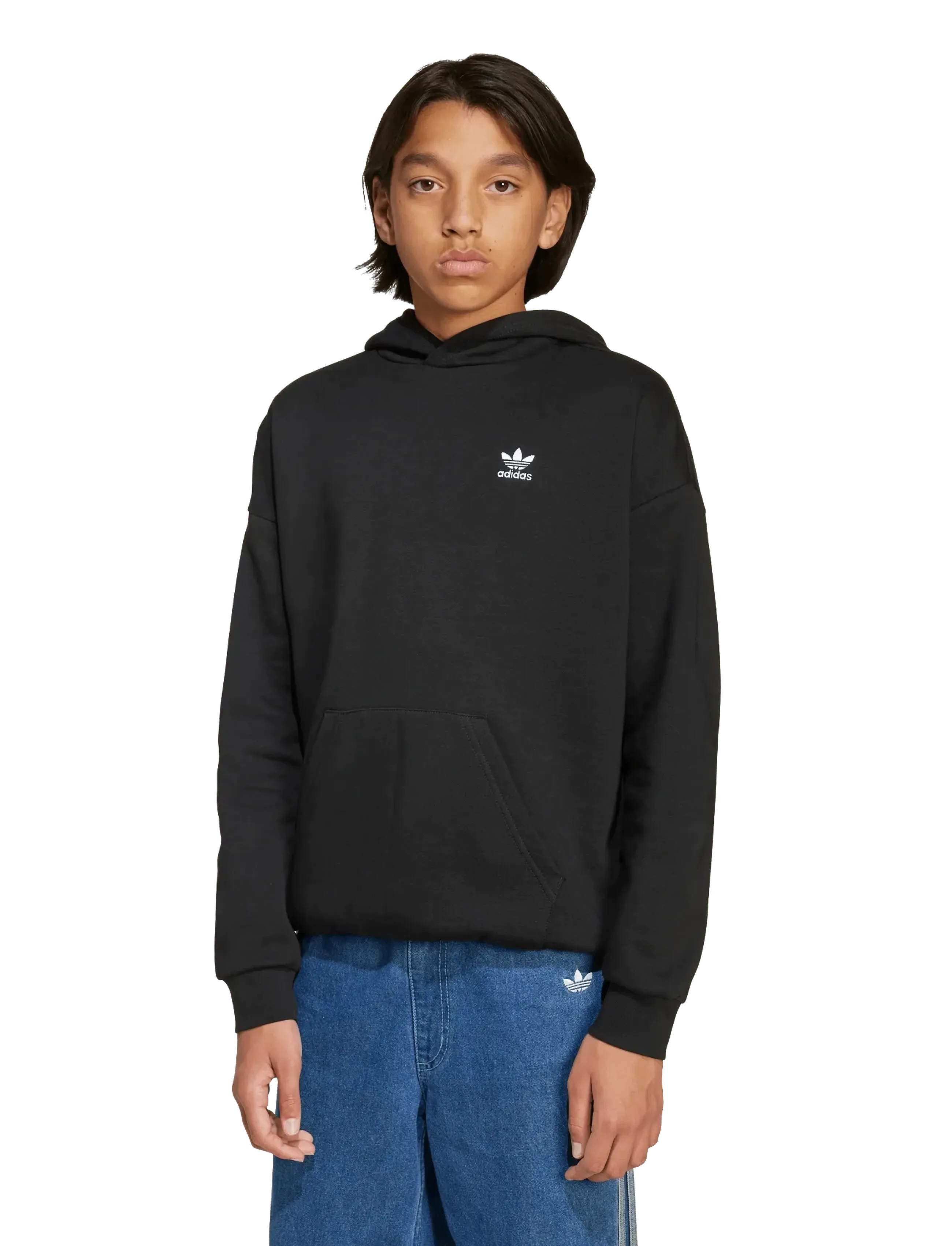 adidas Originals - LOOSE HOODIE FL - pulls a capuche - black/white - 4