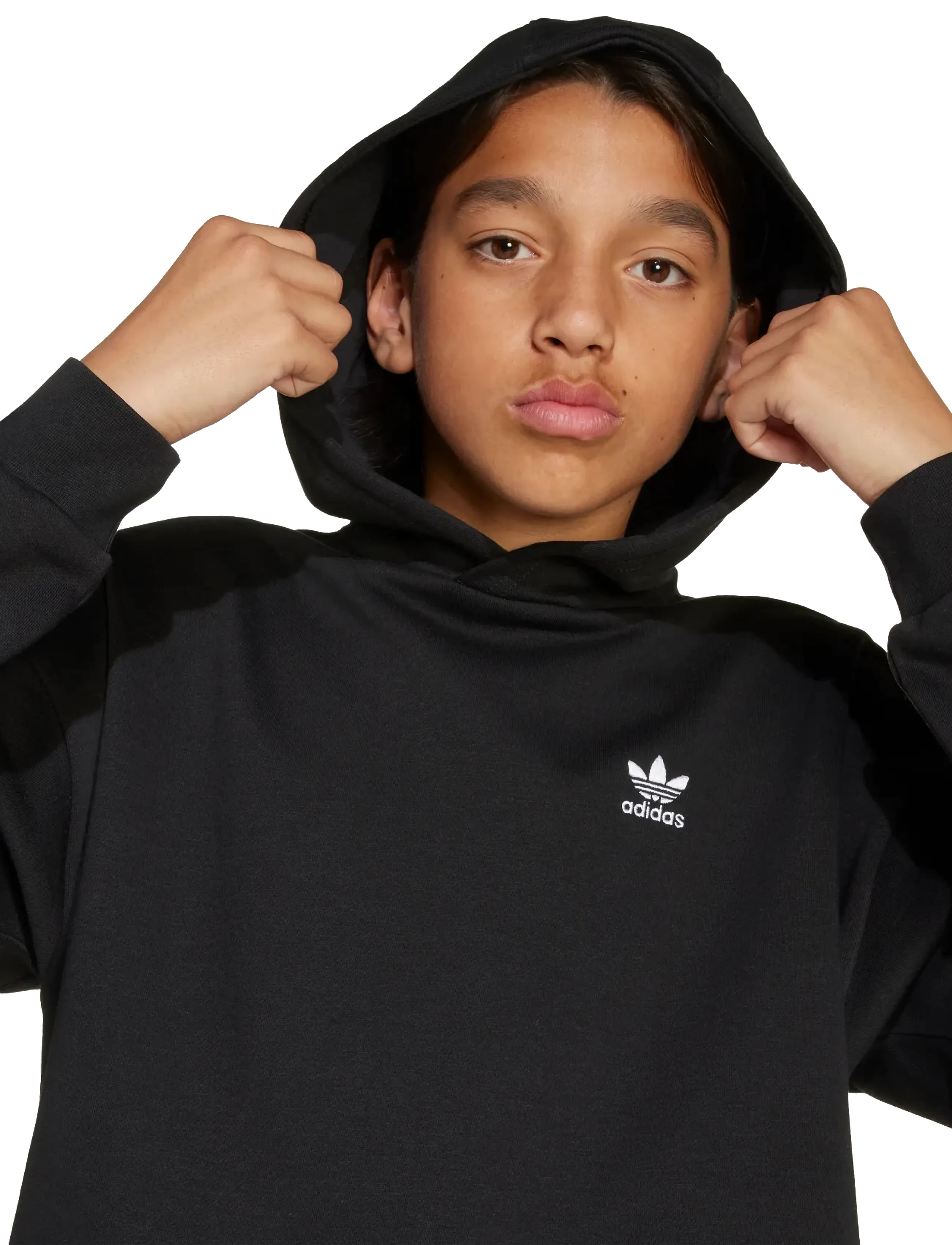 adidas Originals - LOOSE HOODIE FL - pulls a capuche - black/white - 5