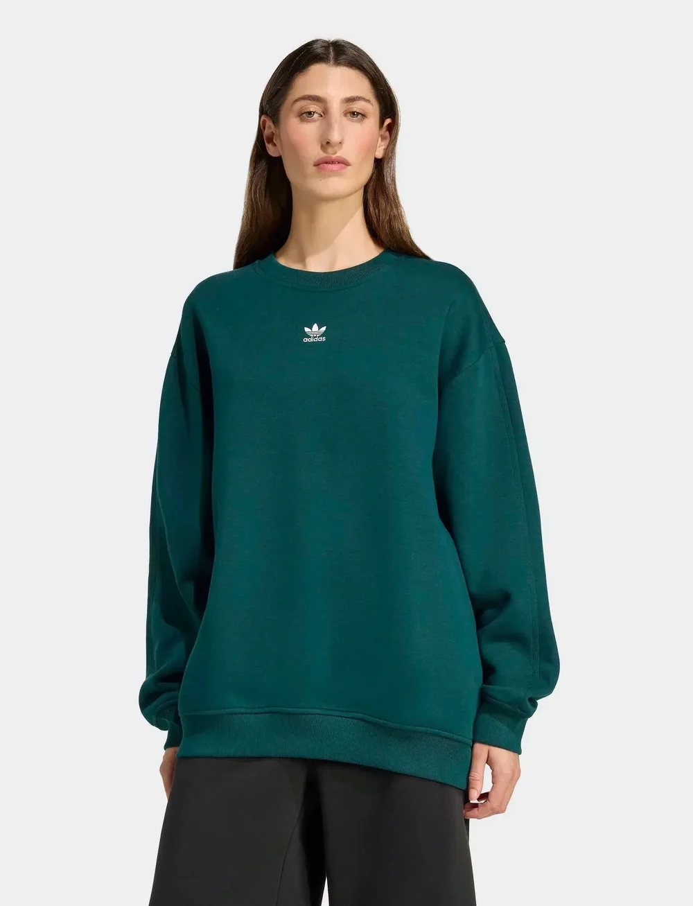 adidas Originals - ESS CREW FL OS - overdele - aurivy - 0