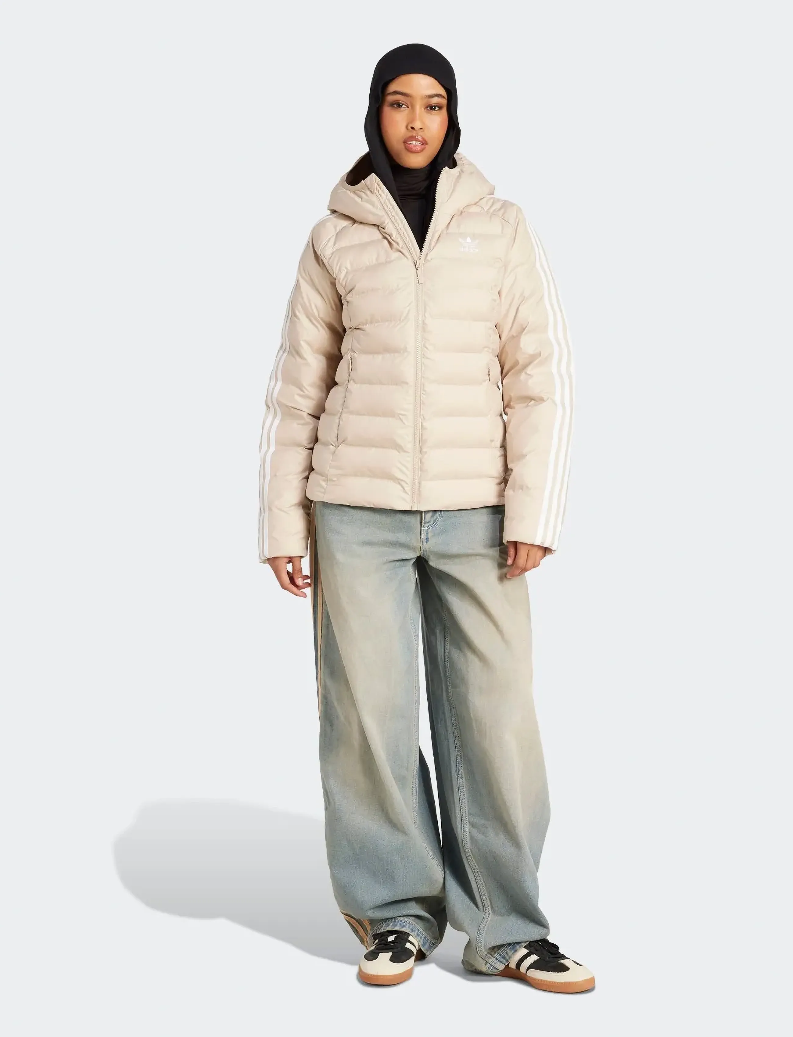 adidas Originals Slim Jacket, S, Beige, Sport Jackets > Sport Padded Jackets, Dame