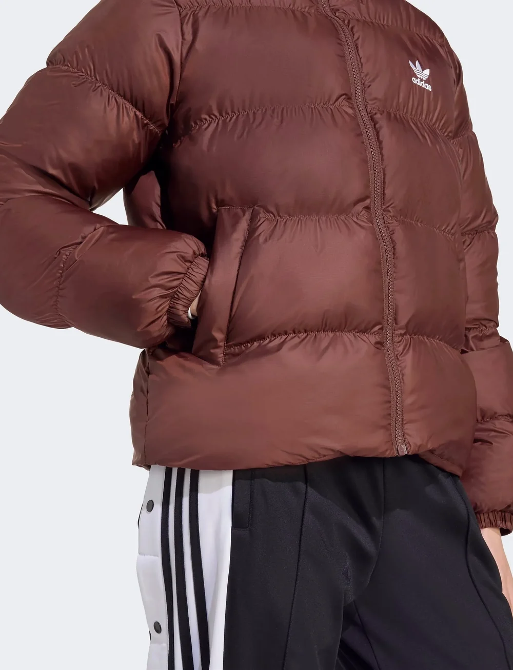 adidas Originals - SHORT PUFFER - sulejoped ja voodriga joped - auburn - 4