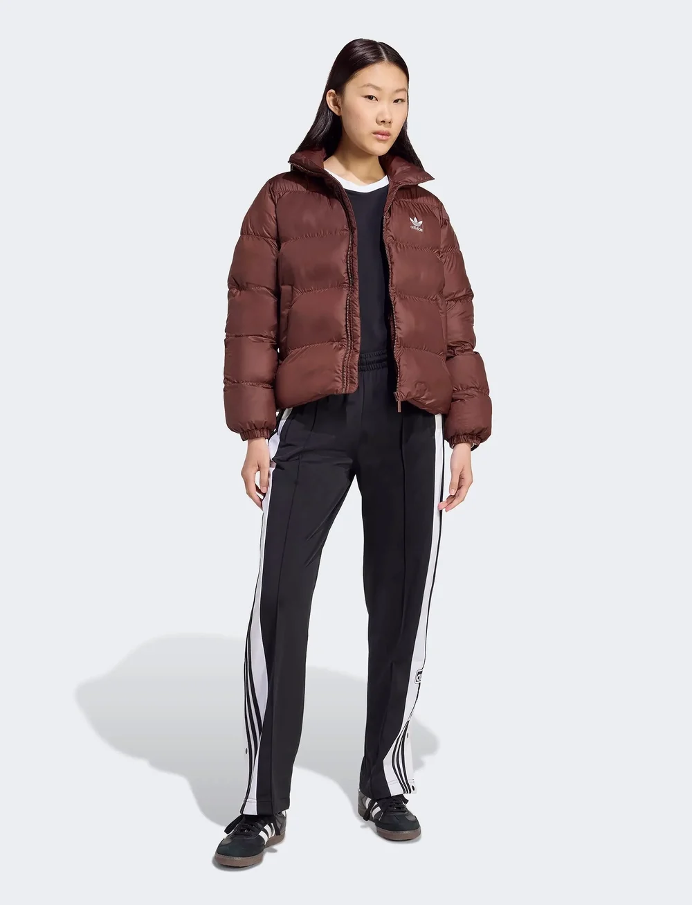 adidas Originals - SHORT PUFFER - sulejoped ja voodriga joped - auburn - 5