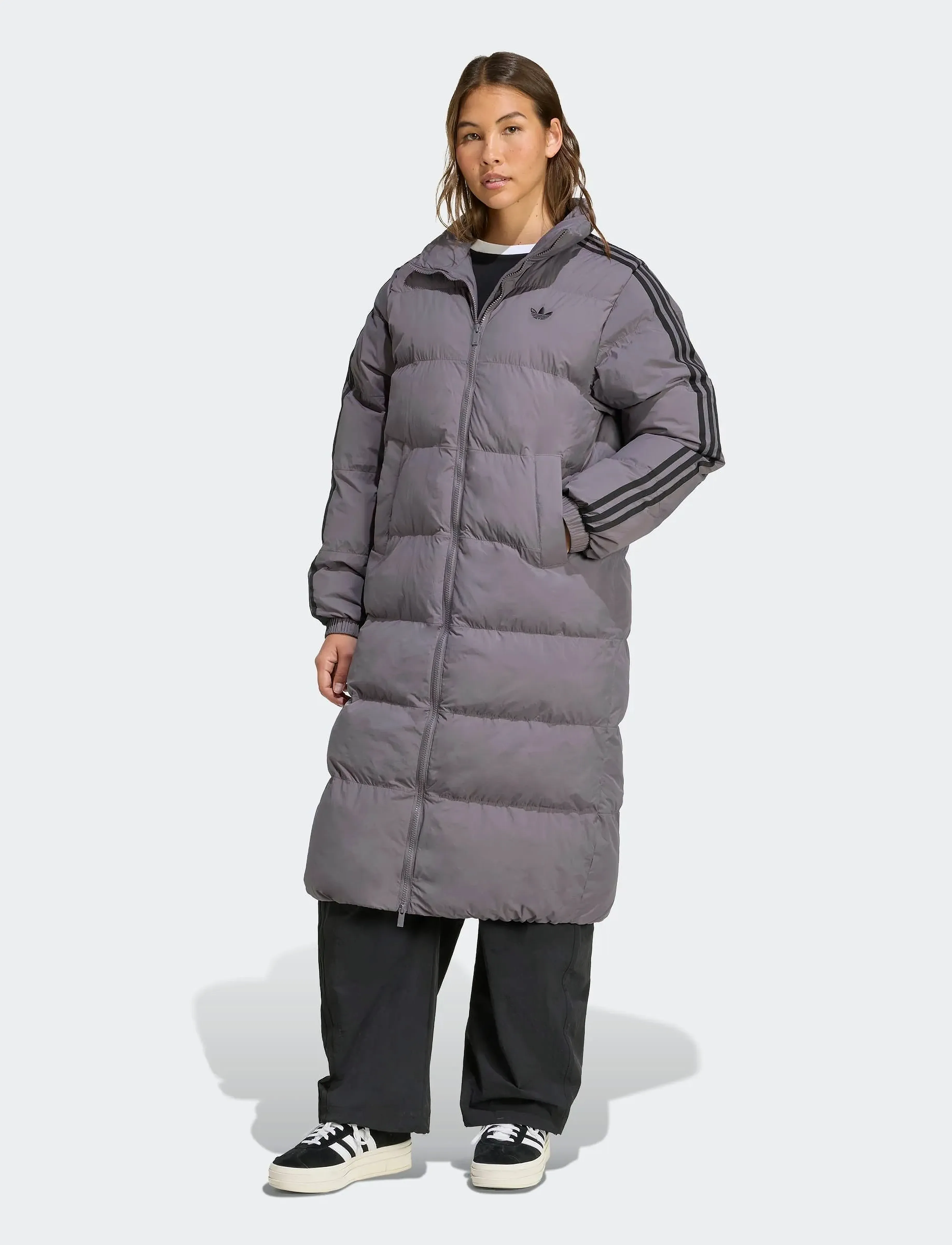 adidas Originals Long Puffer, M, Beige, Sport Jackets > Sport Padded Jackets, Dame