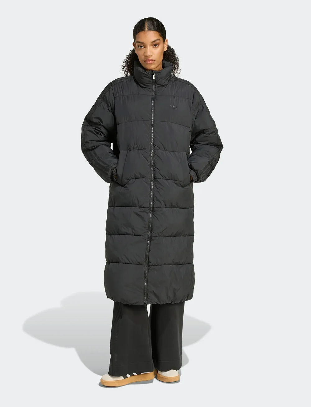 adidas Originals - LONG PUFFER - dunjackor - black - 5