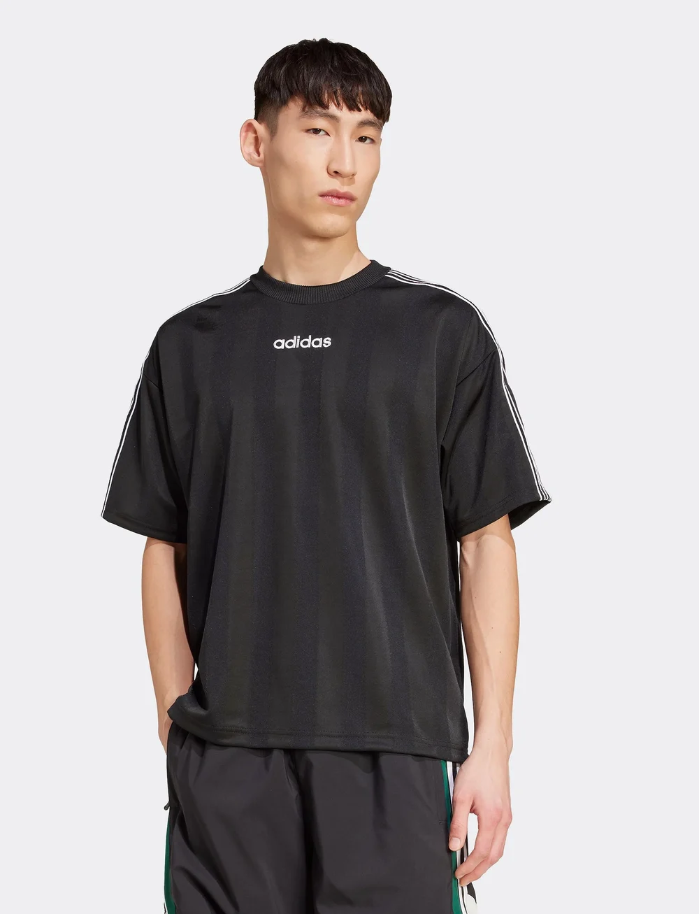 adidas Originals - 90s JRSY - oberteile & t-shirts - black - 0