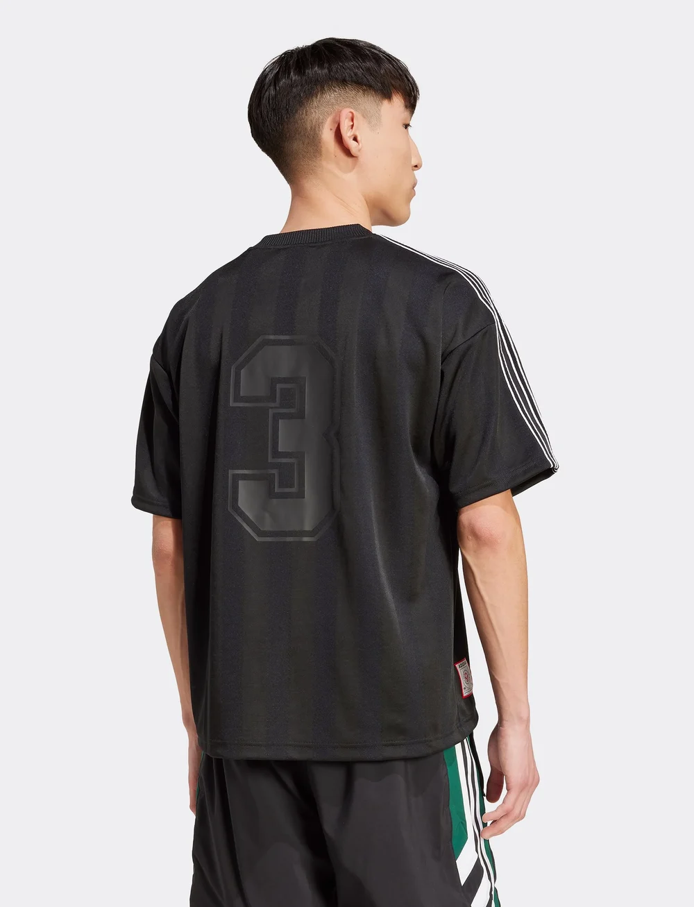 adidas Originals - 90s JRSY - oberteile & t-shirts - black - 2