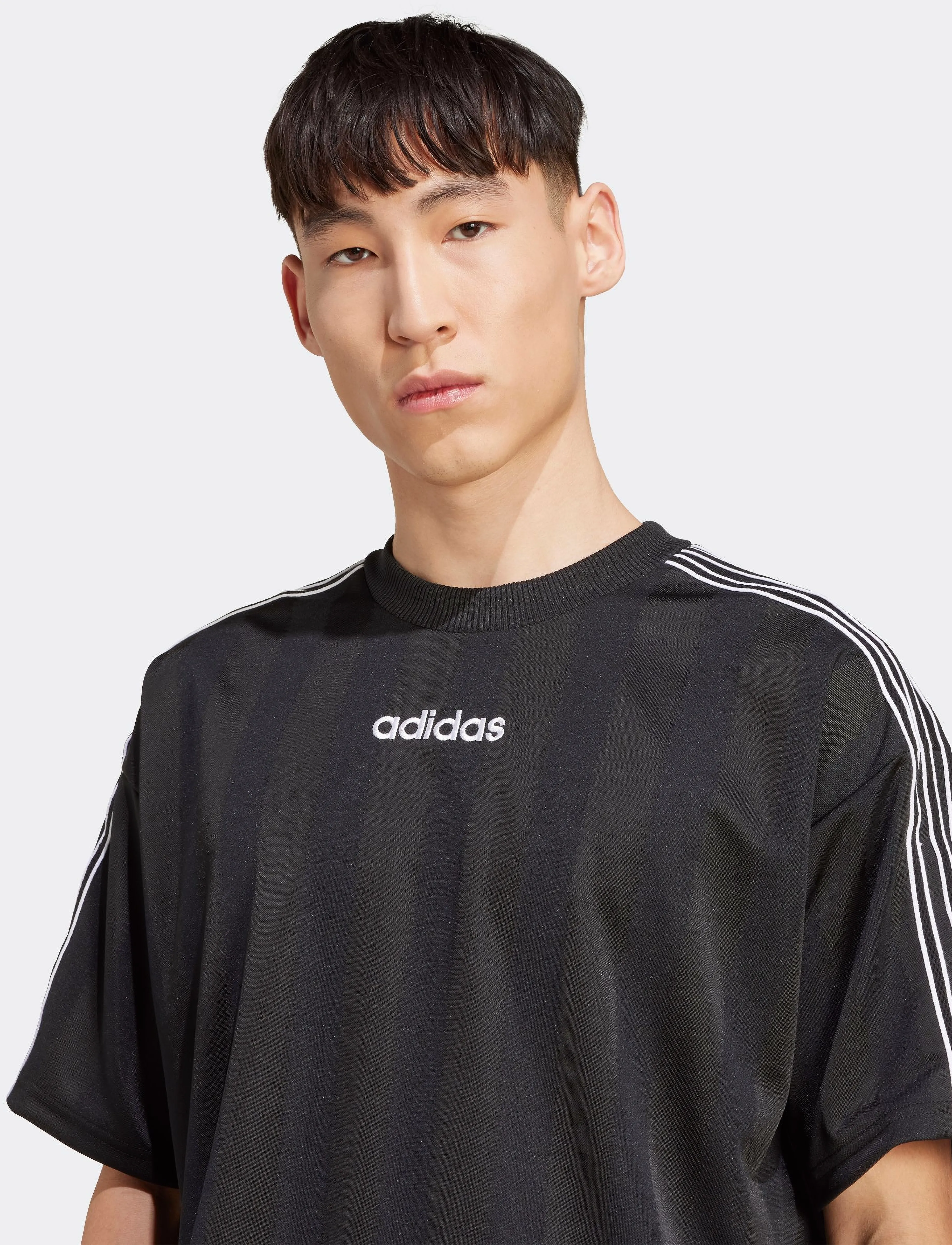 adidas Originals - 90s JRSY - stuttermarbolir - black - 3
