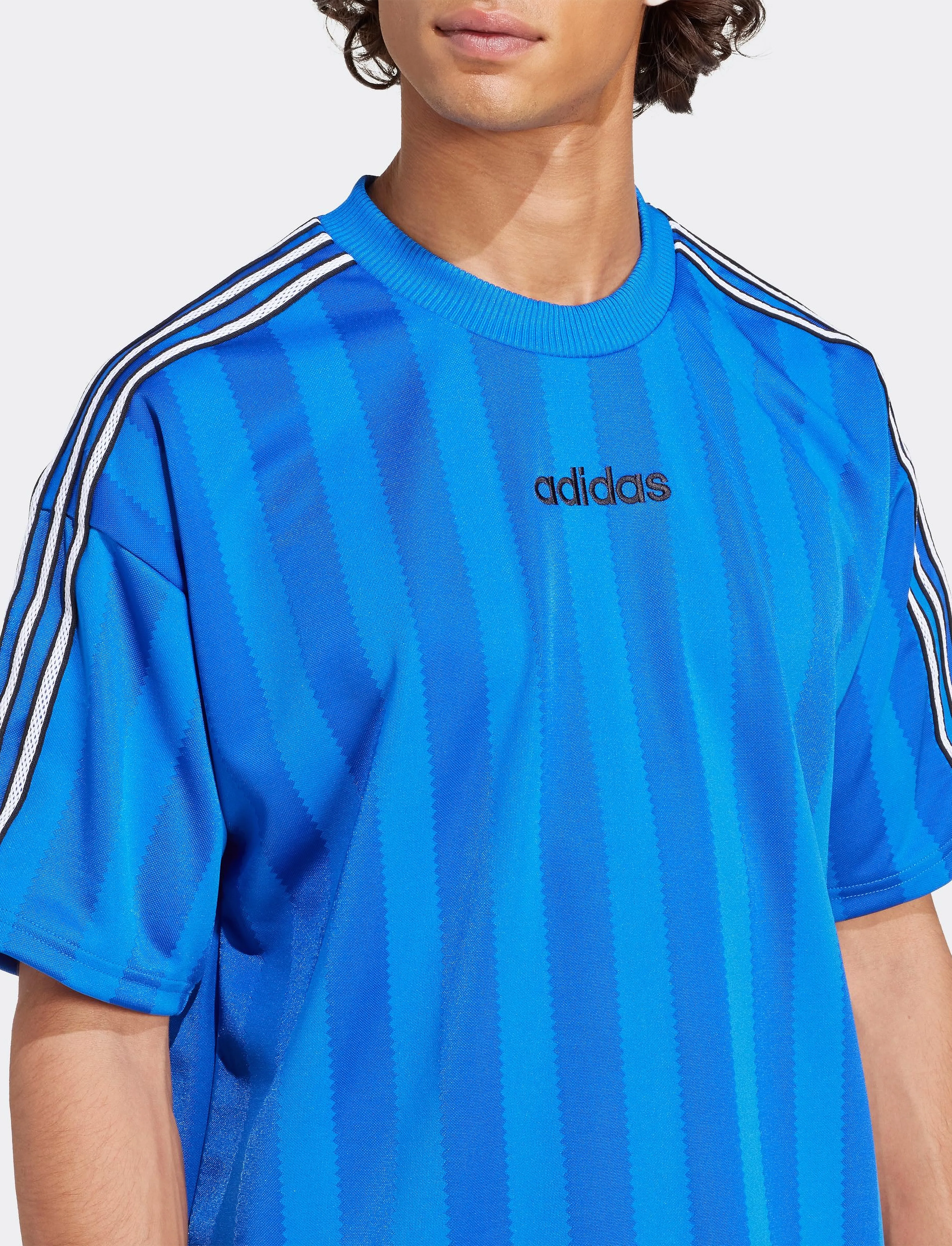adidas Originals - 90s JRSY - t-shirts - blue - 3