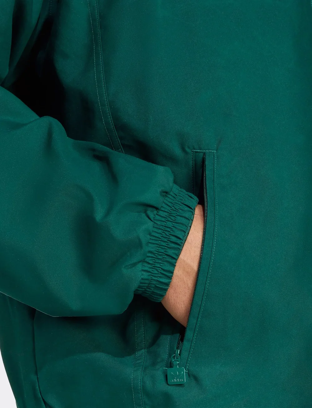 adidas Originals - BRUSHED TT - sportjackor - cgreen - 2