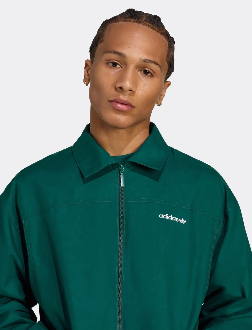 adidas Originals - BRUSHED TT - sportjackor - cgreen - 4