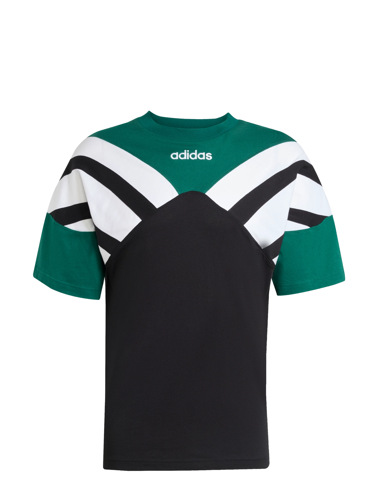 adidas Originals - CUTLINE TEE - black/cgreen - 1