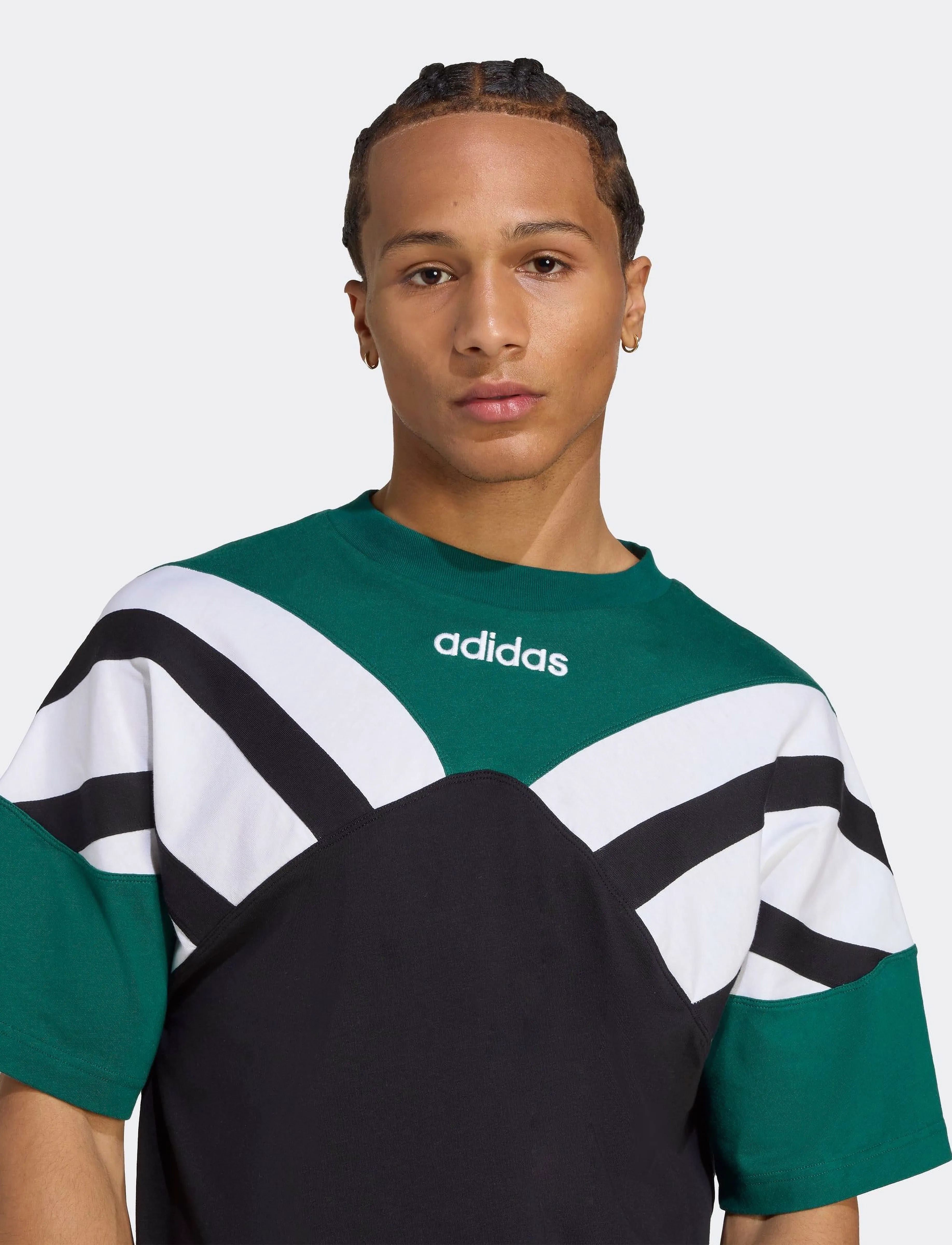 adidas Originals - CUTLINE TEE - black/cgreen - 4