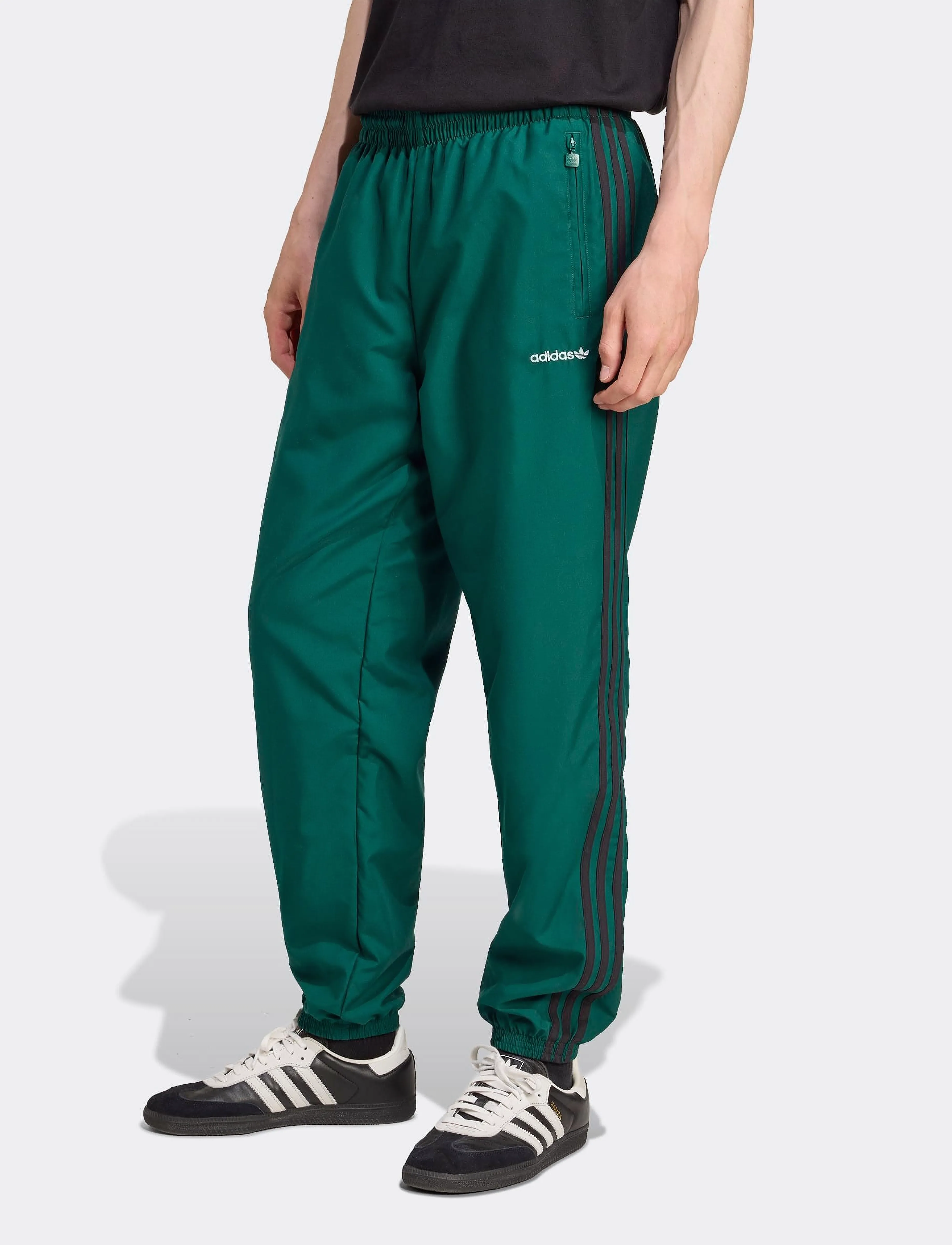 adidas Originals BRUSHED WVN TP - Streetwear - CGREEN / blue