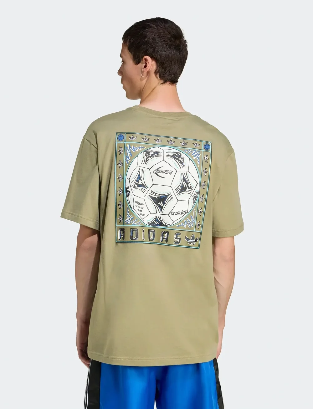 adidas Originals - GRAPHIC TEE - oberteile & t-shirts - orbgrn - 4