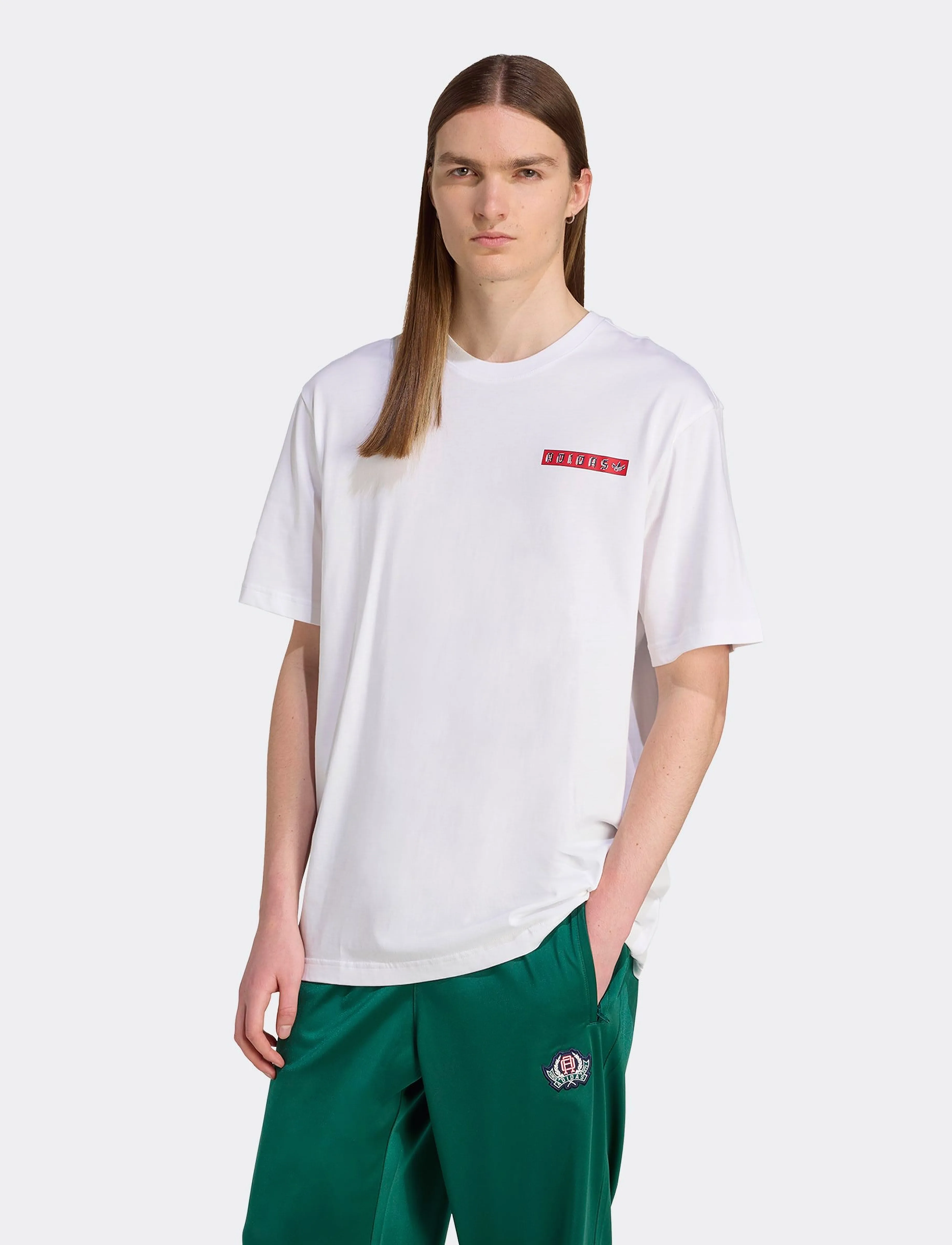 adidas Originals GRAPHIC TEE - T-shirts - WHITE / white