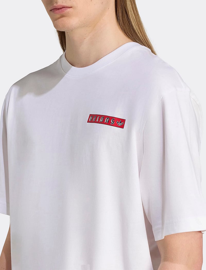 adidas Originals - GRAPHIC TEE - oberteile & t-shirts - white - 2