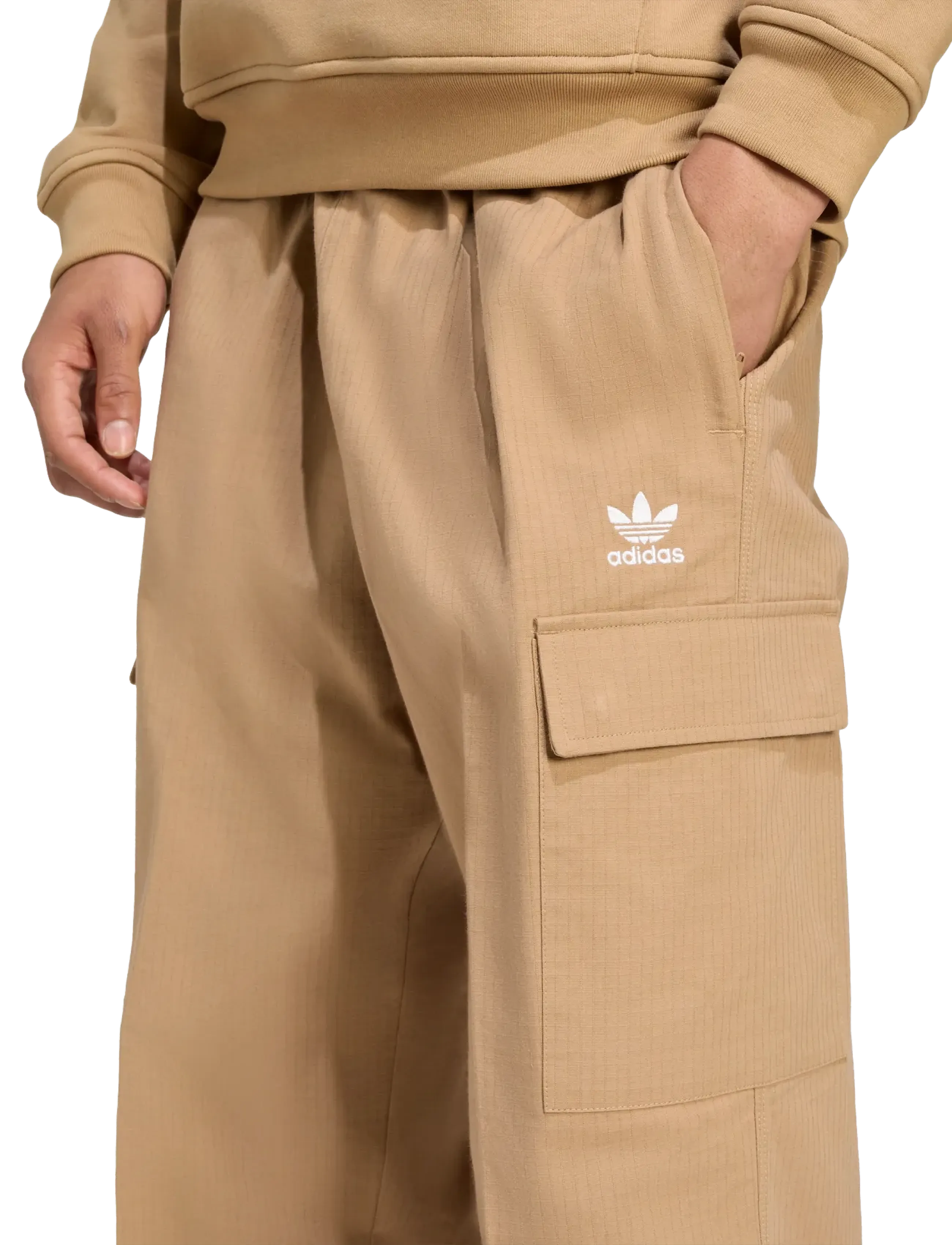 adidas Originals - ESS C PANTS WV - vabaajapüksid - cardbo - 4