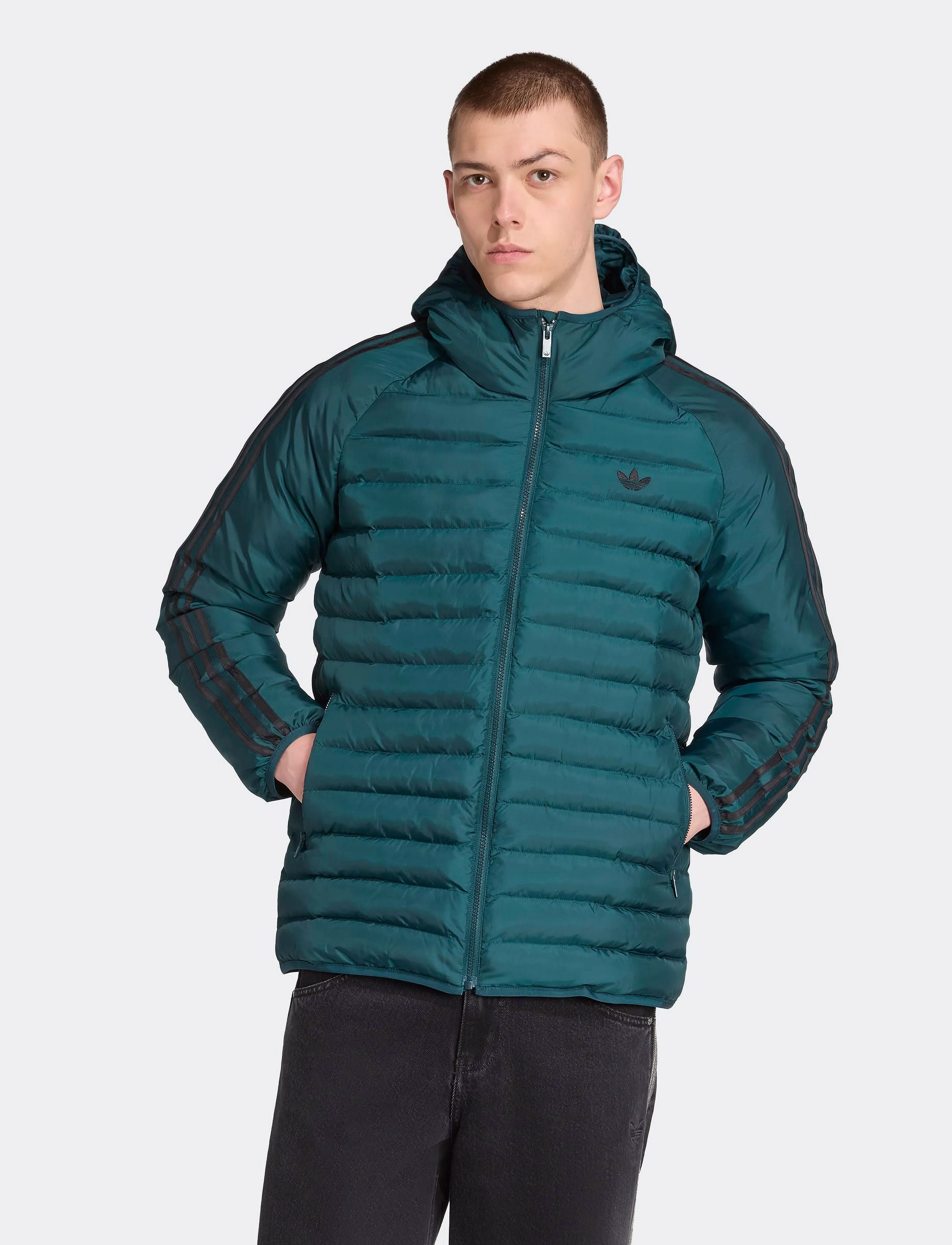 adidas Originals - PAD HOODED JKT - dunjakker - aurivy - 4